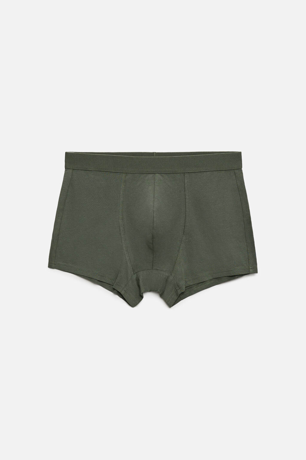 Трусы-боксеры хлопковые классические - цвет зеленый - 1