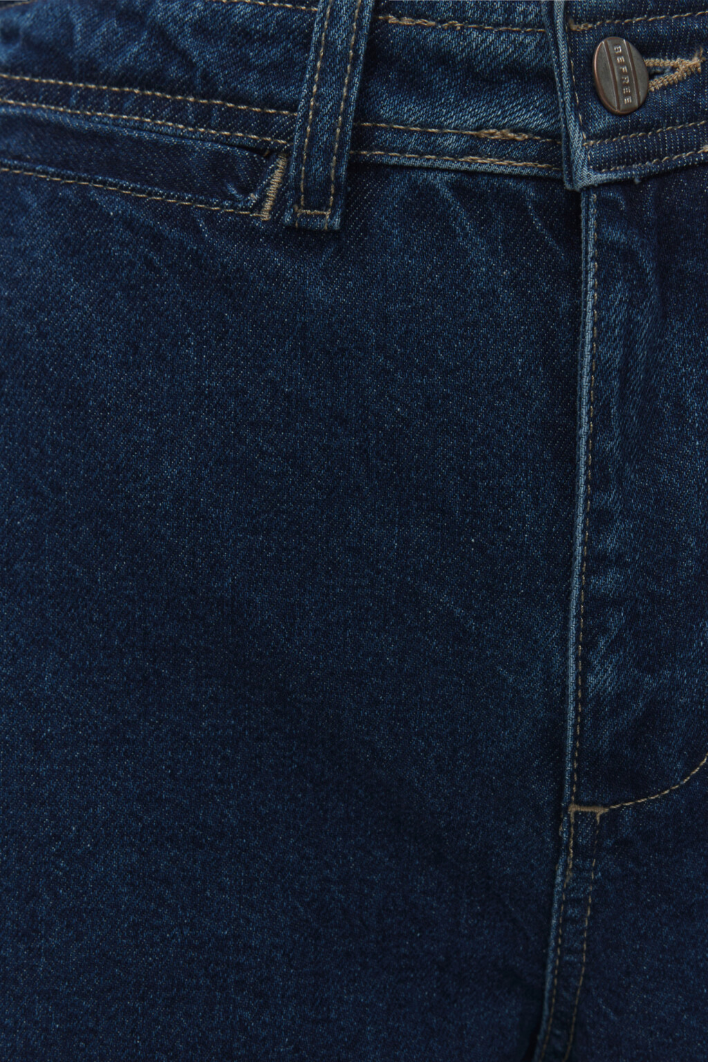 Джинсы wide с высокой посадкой и открытыми срезами - цвет синий - 7