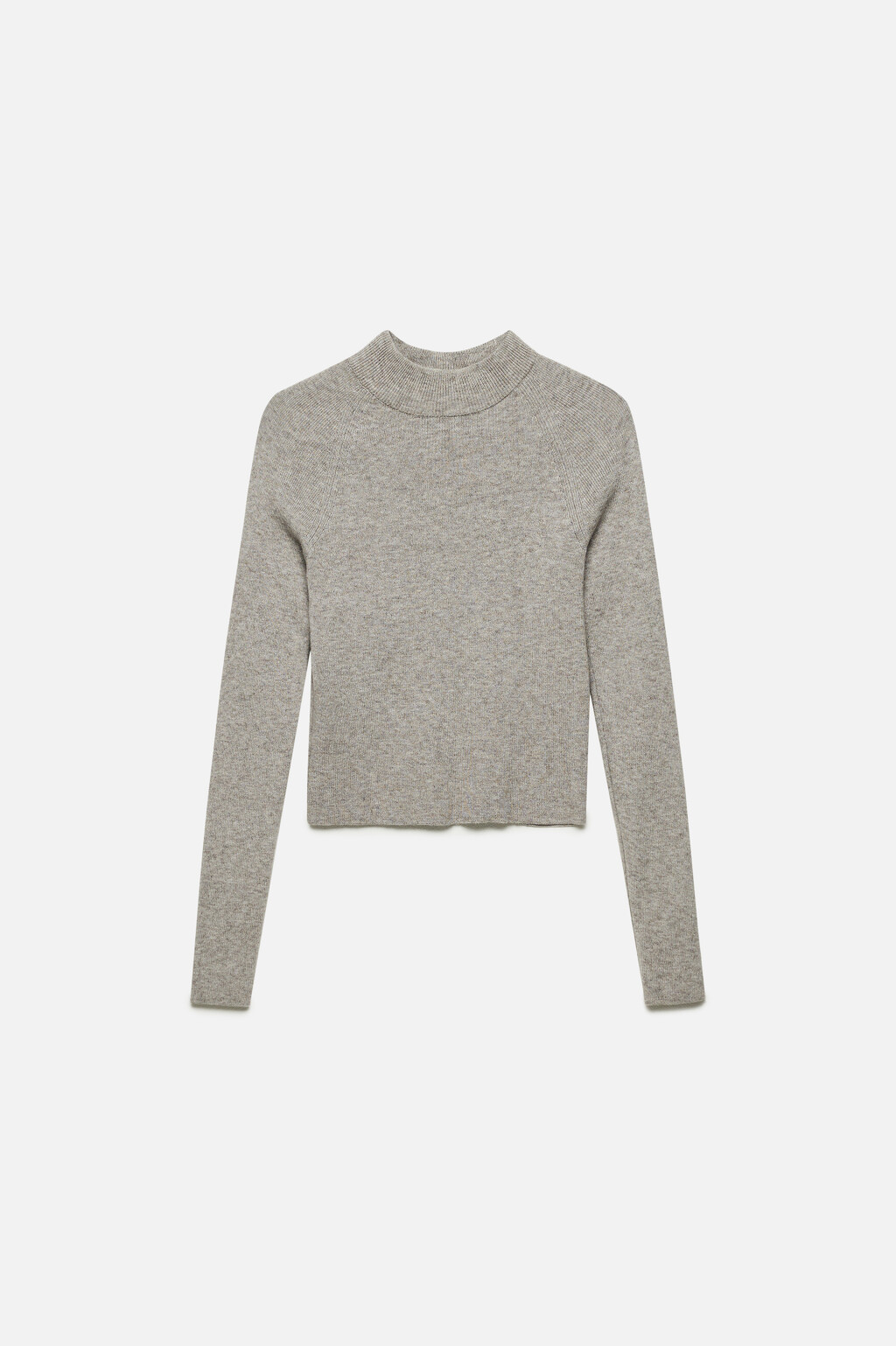 Водолазка вискозная облегающая с коротким воротником - цвет серый - 9