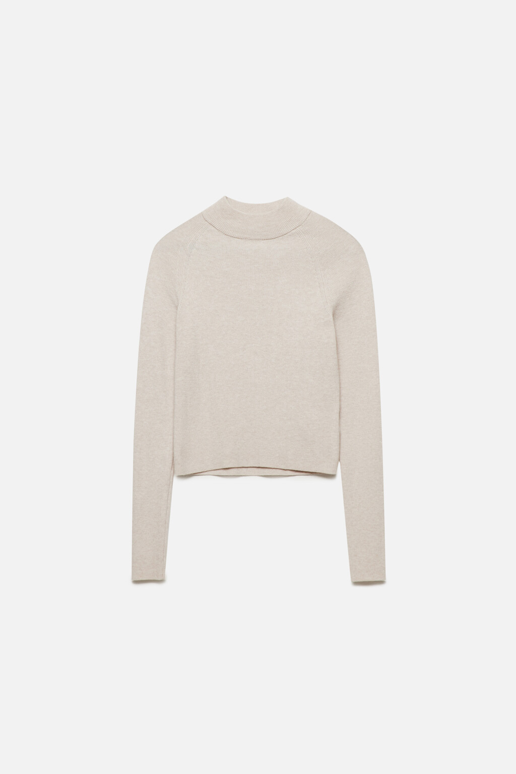 Водолазка вискозная облегающая с коротким воротником - цвет бежевый - 10