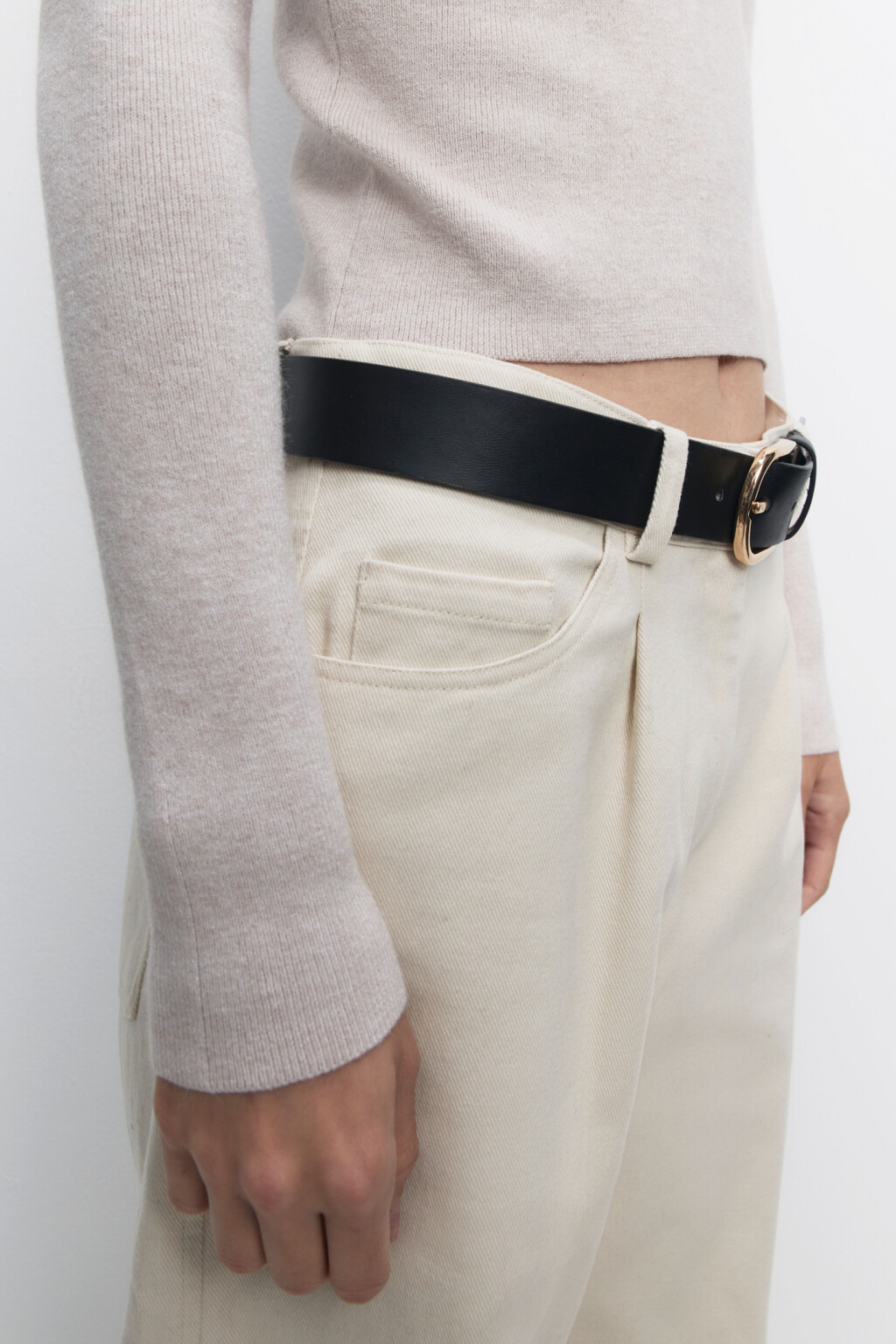 Водолазка вискозная облегающая с коротким воротником - цвет бежевый - 9