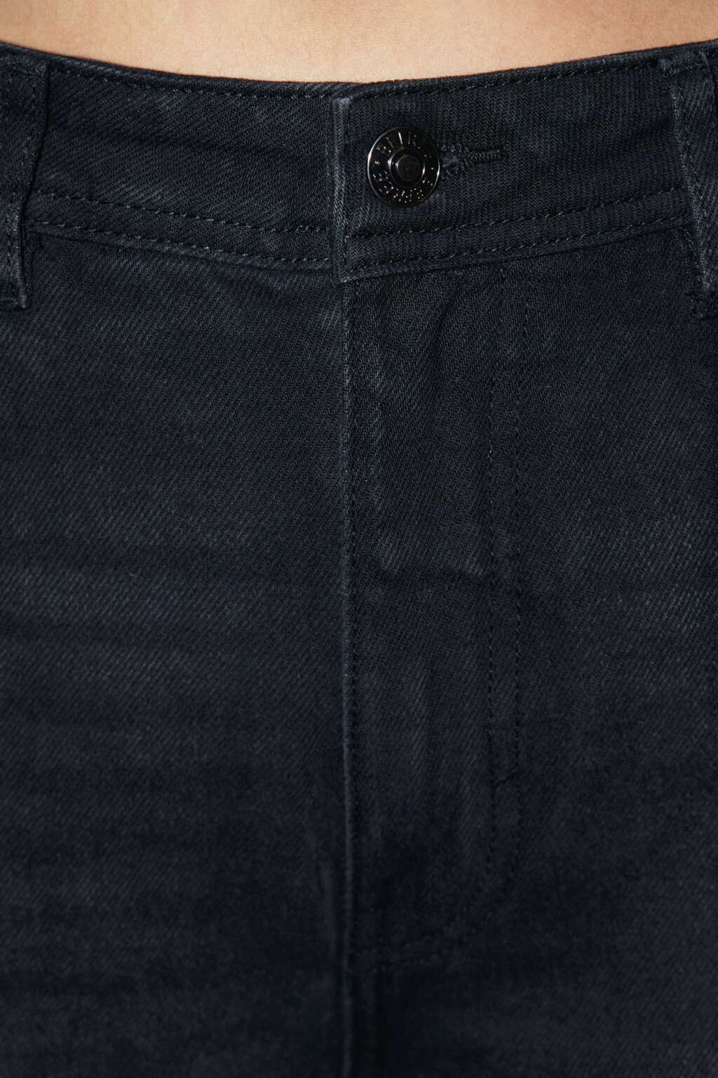 Джинсы wide широкие с перекрученным швом - цвет черный - 7