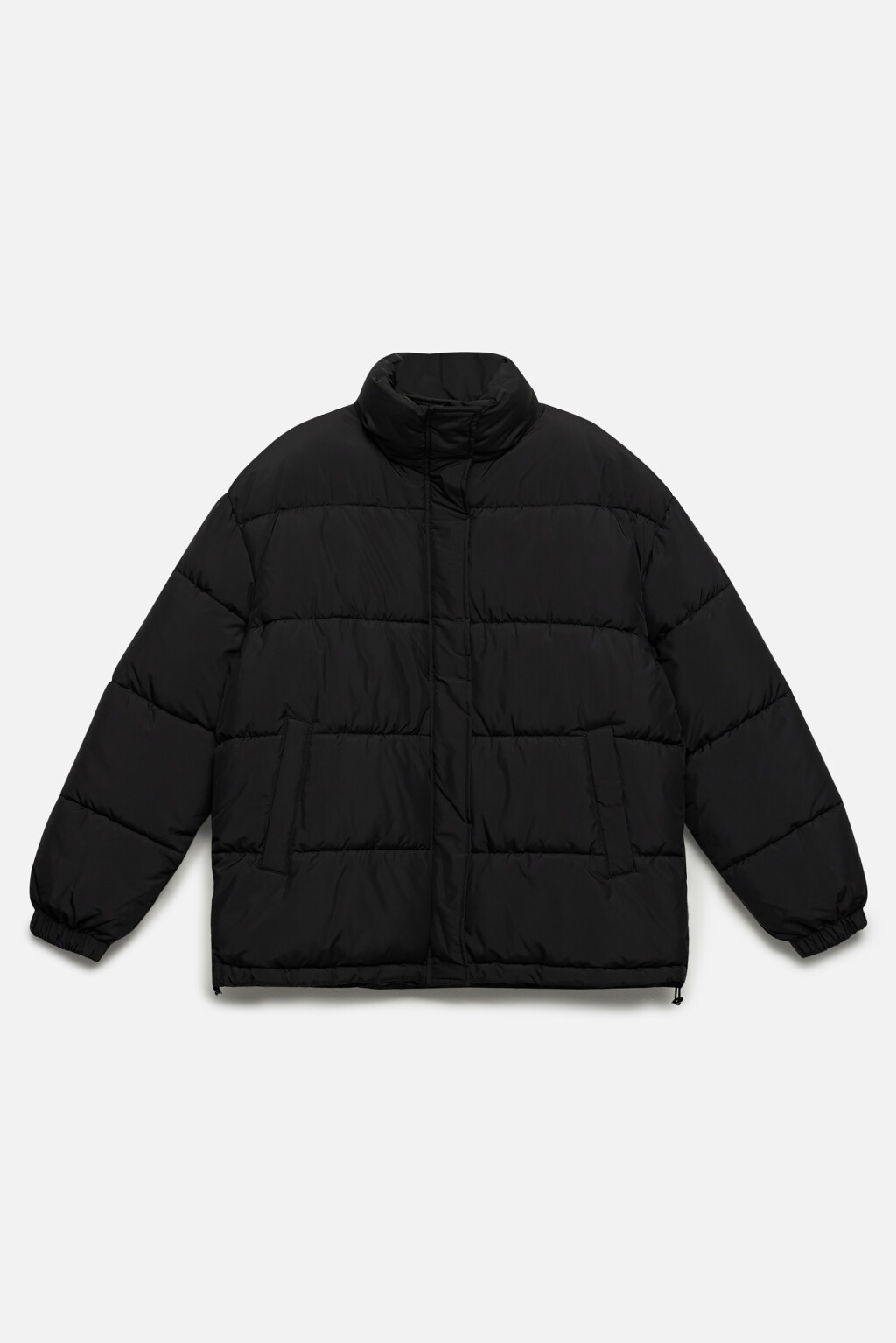Куртка-пуховик стеганая с воротником-стойкой - цвет черный - 8