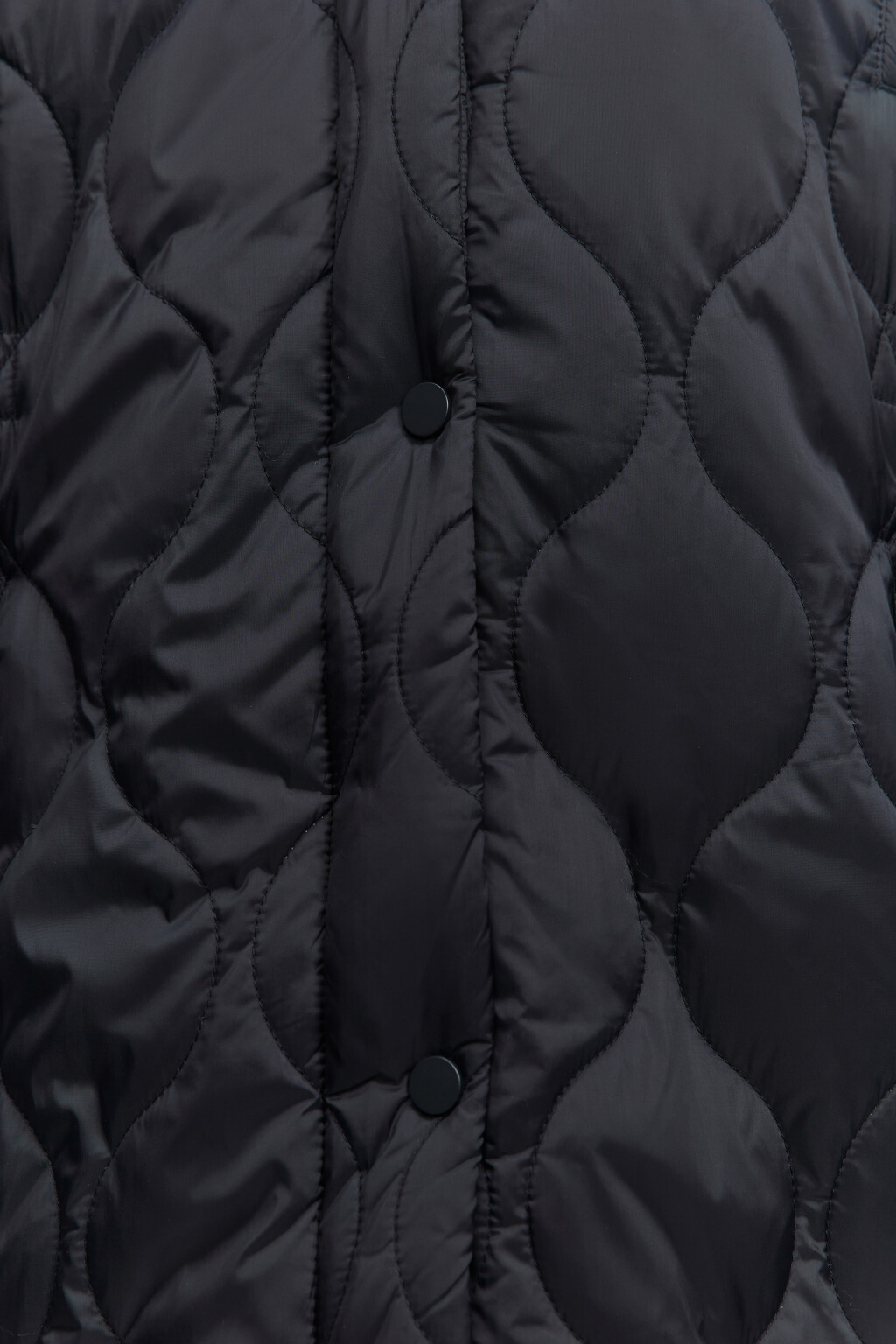 Куртка-парка стеганая с меховой подкладкой и капюшоном - цвет черный - 6