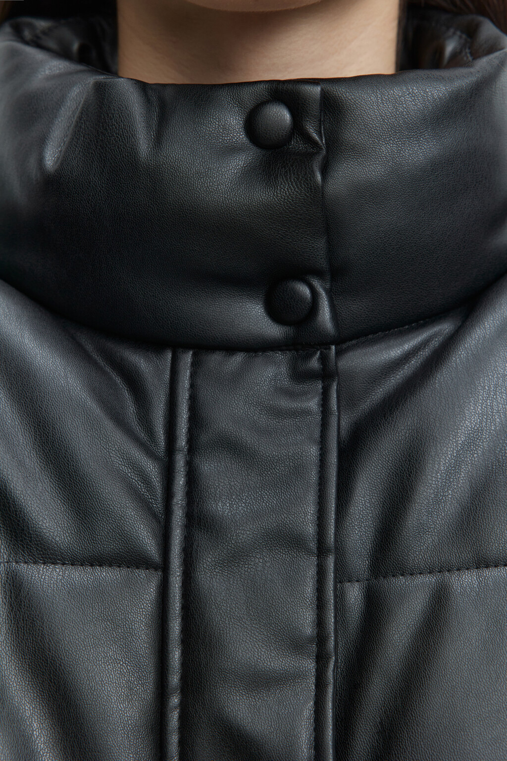 Куртка стеганая с воротником-стойкой - цвет черный - 5