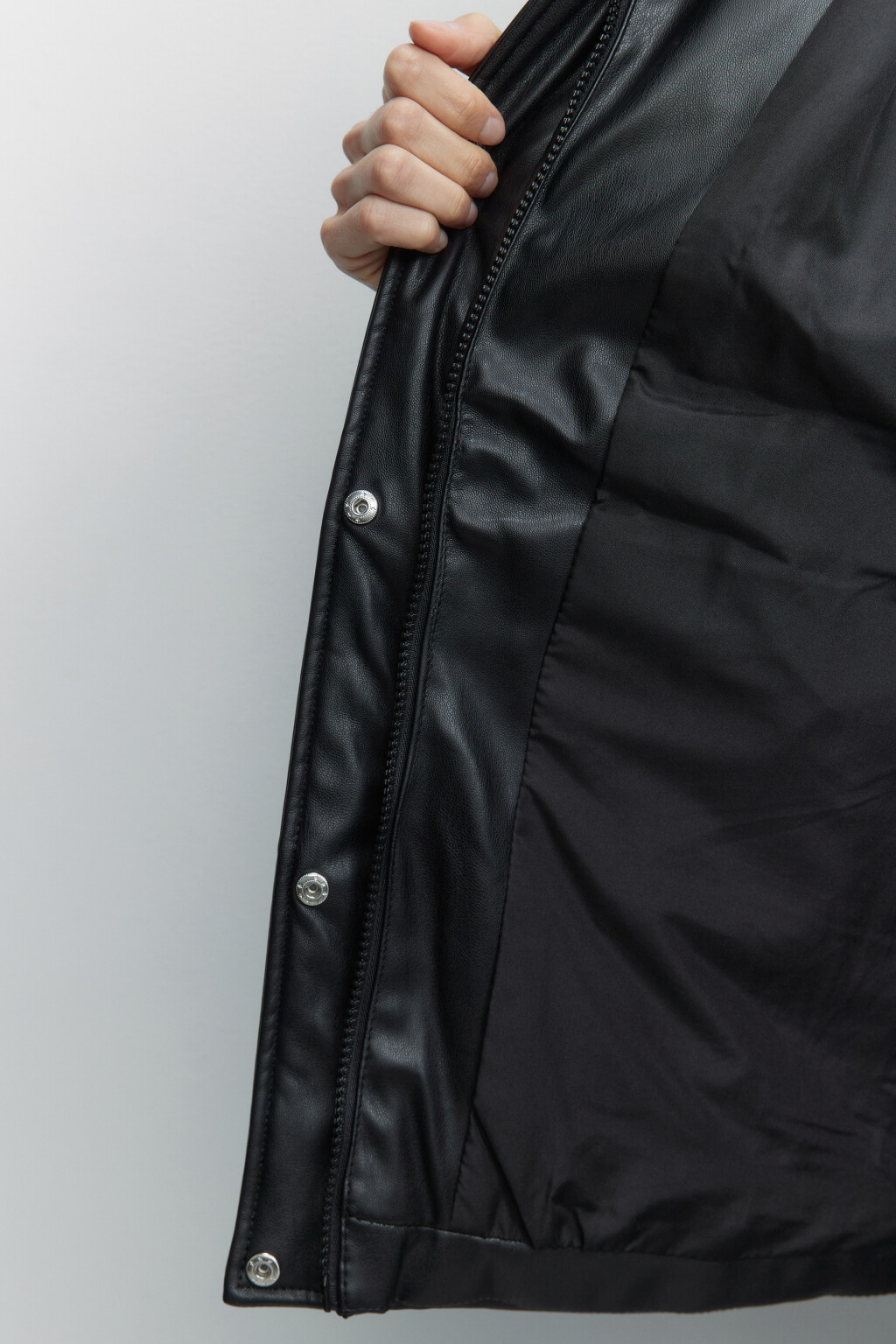 Куртка стеганая с воротником-стойкой - цвет черный - 7