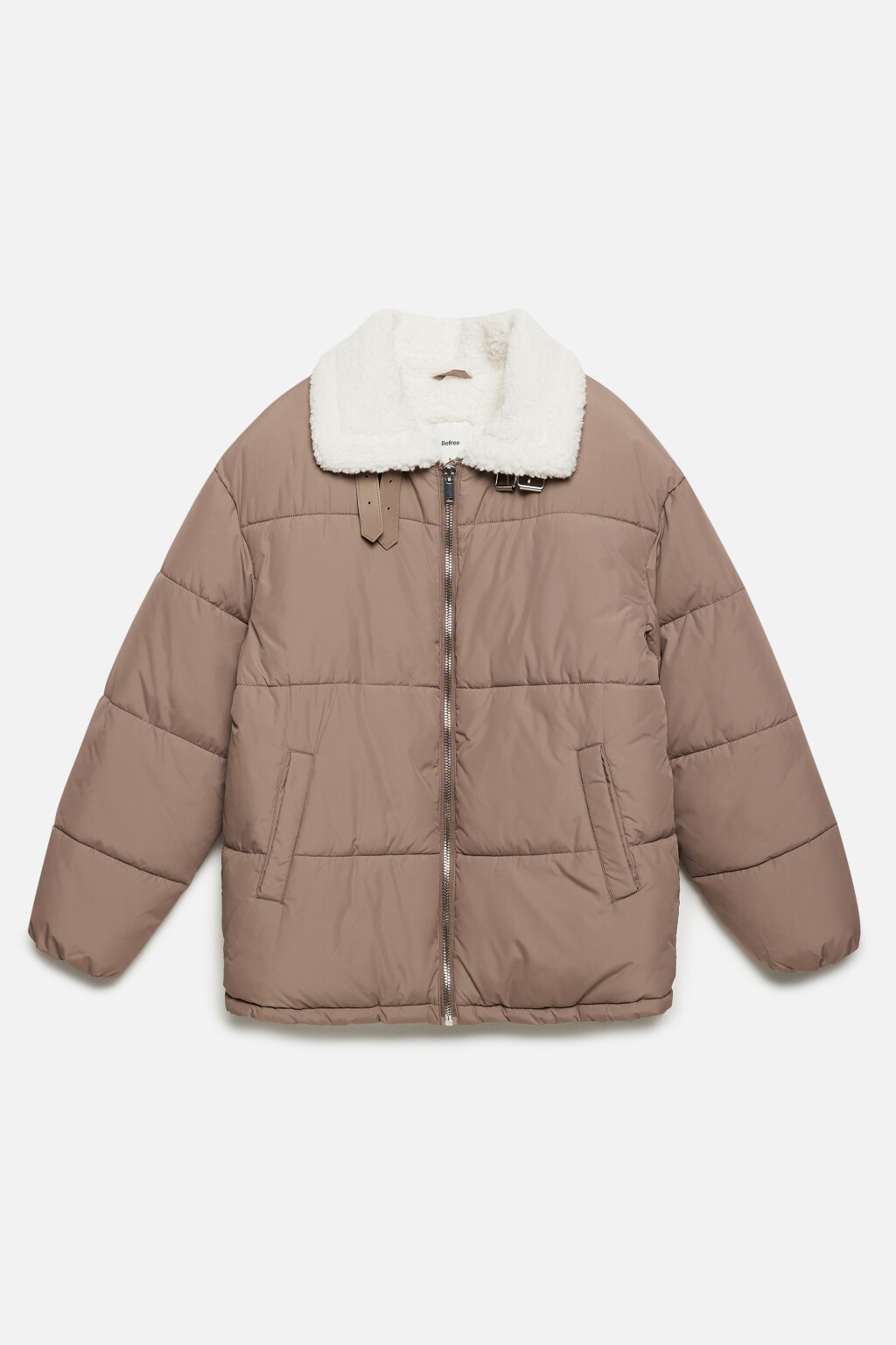Куртка стеганая с подкладкой и воротом - цвет бежевый - 9