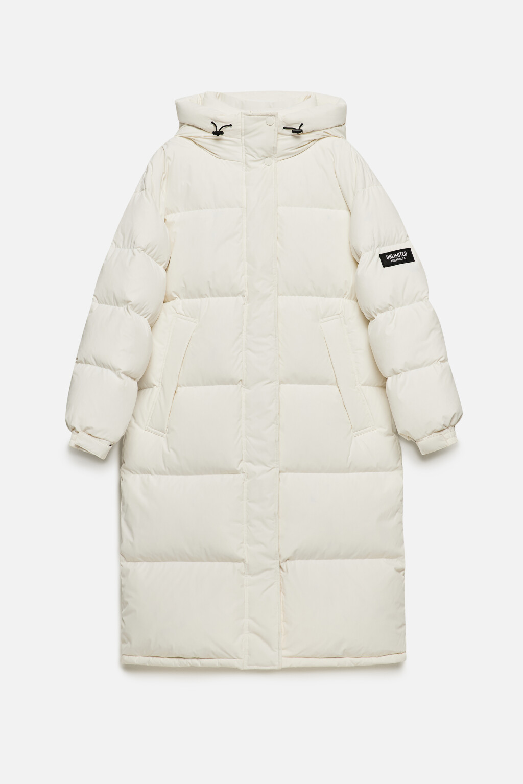 Куртка стеганая удлиненная с натуральным утеплителем - цвет молочный - 10