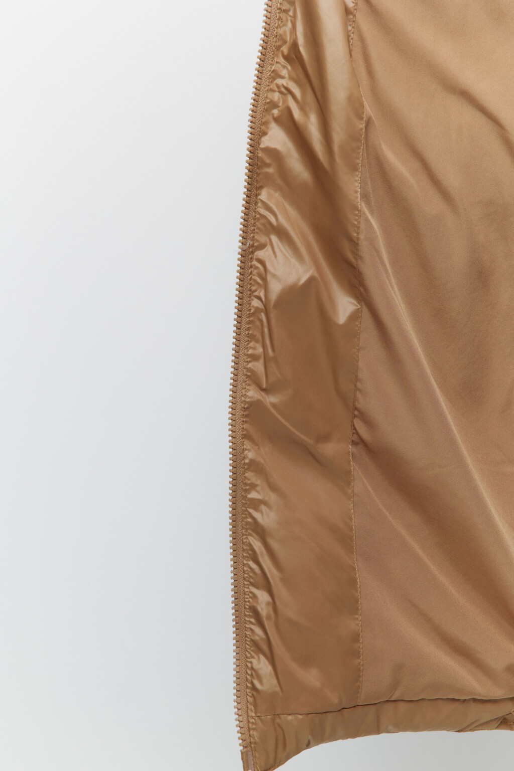 Пуховик oversize стеганый на натуральном утеплителе - цвет бежевый - 9