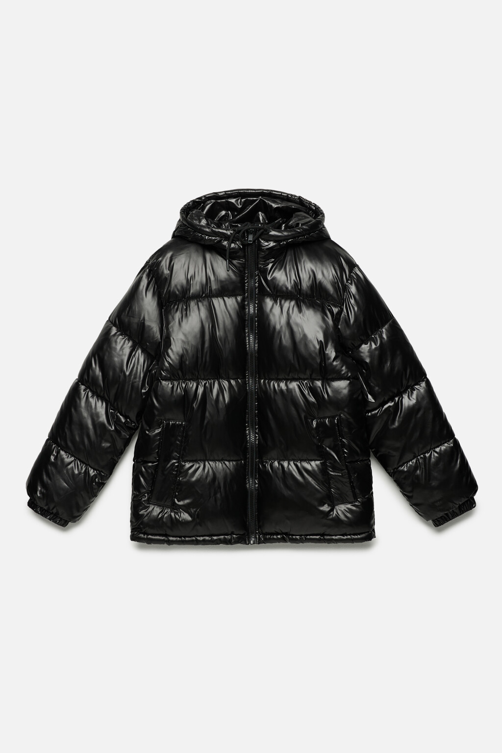 Куртка стеганая утепленная с воротником и капюшоном - цвет черный - 8