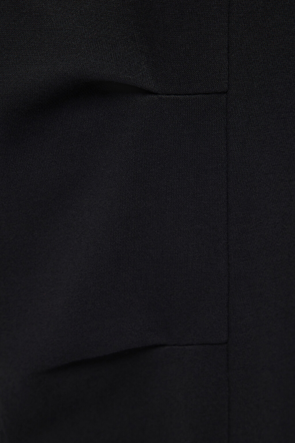 Брюки трикотажные с утяжками на поясе - цвет черный - 6