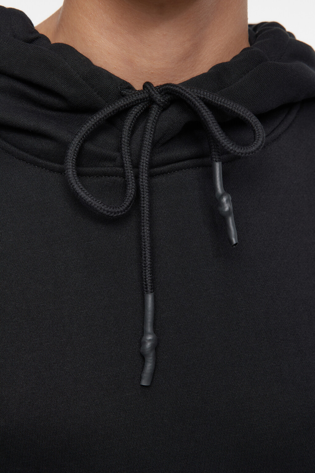 Худи oversize утепленная с начесом и капюшоном - цвет черный - 5