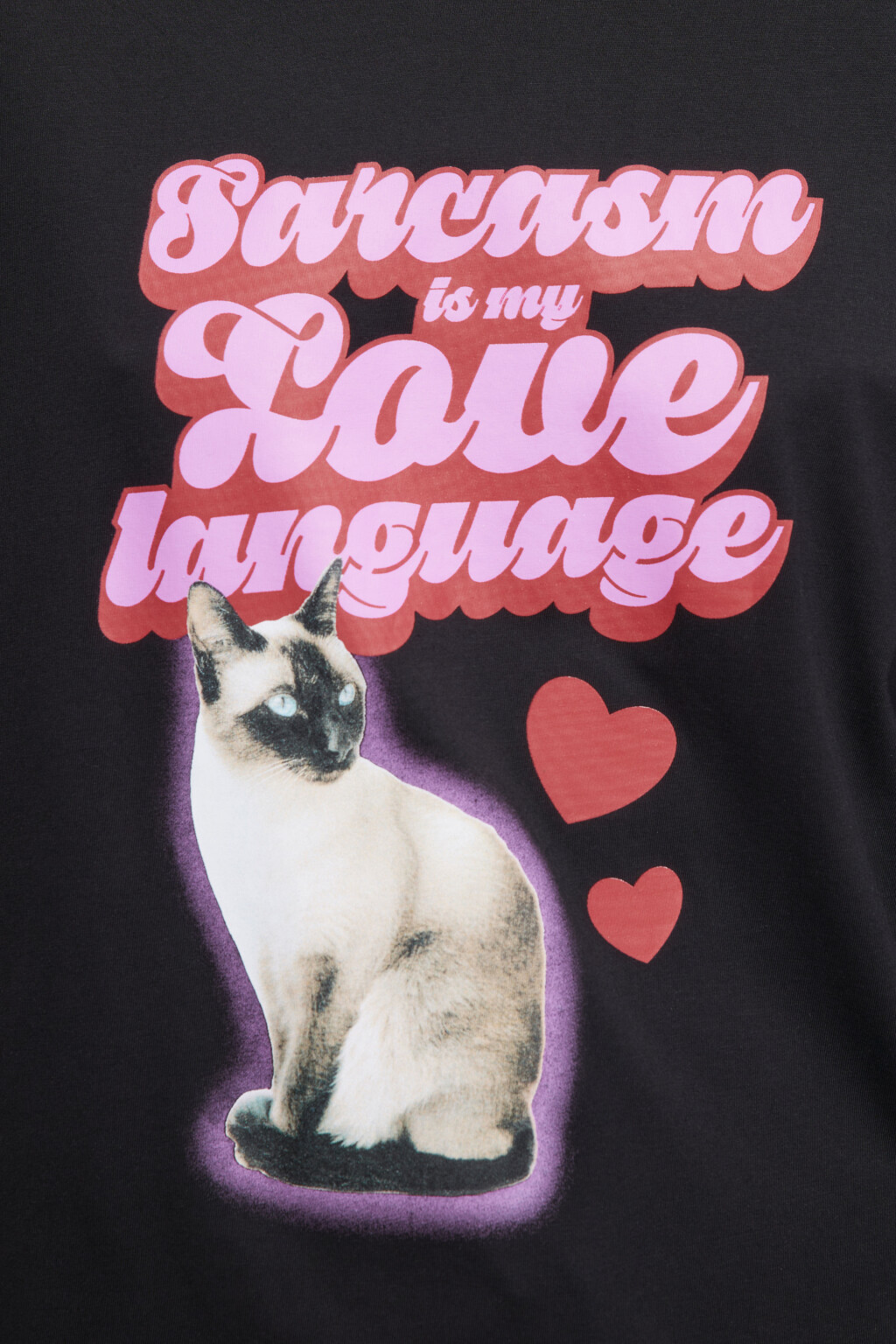 Футболка oversize с принтом и надписями - цвет черный - 5