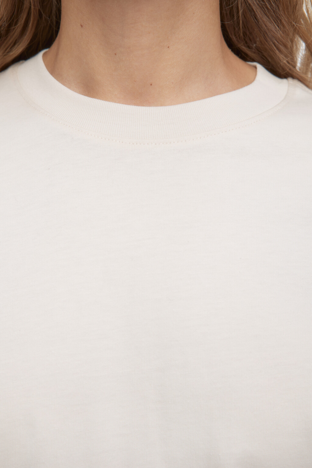 Футболка oversize хлопковая базовая - цвет бежевый - 6