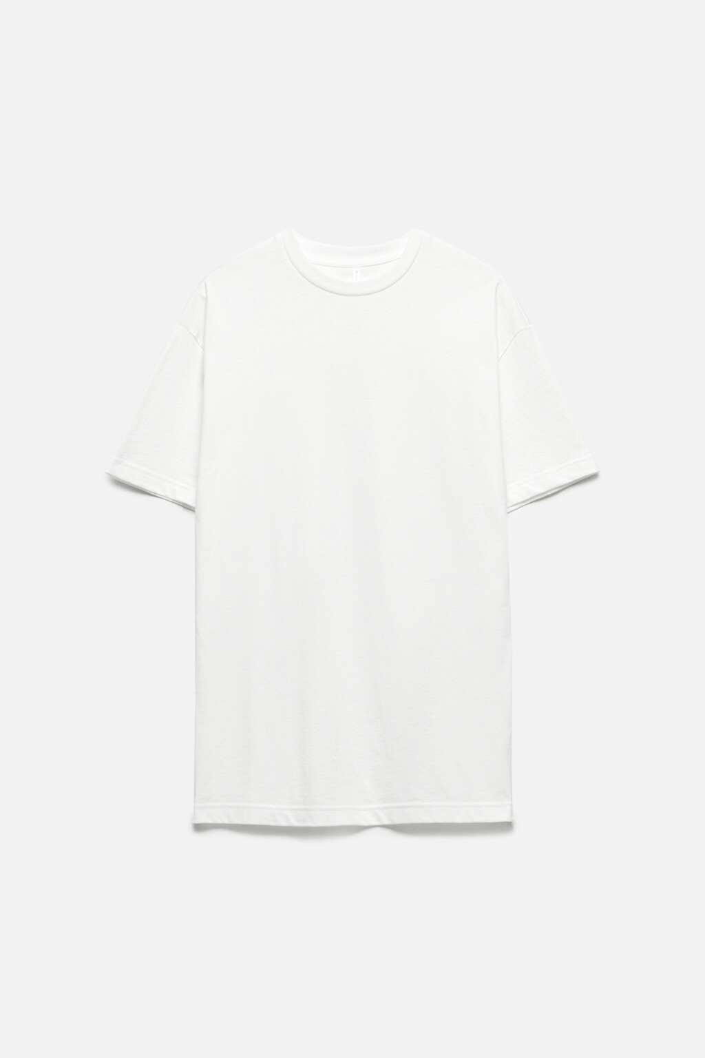 Футболка oversize хлопковая однотонная - цвет белый - 7