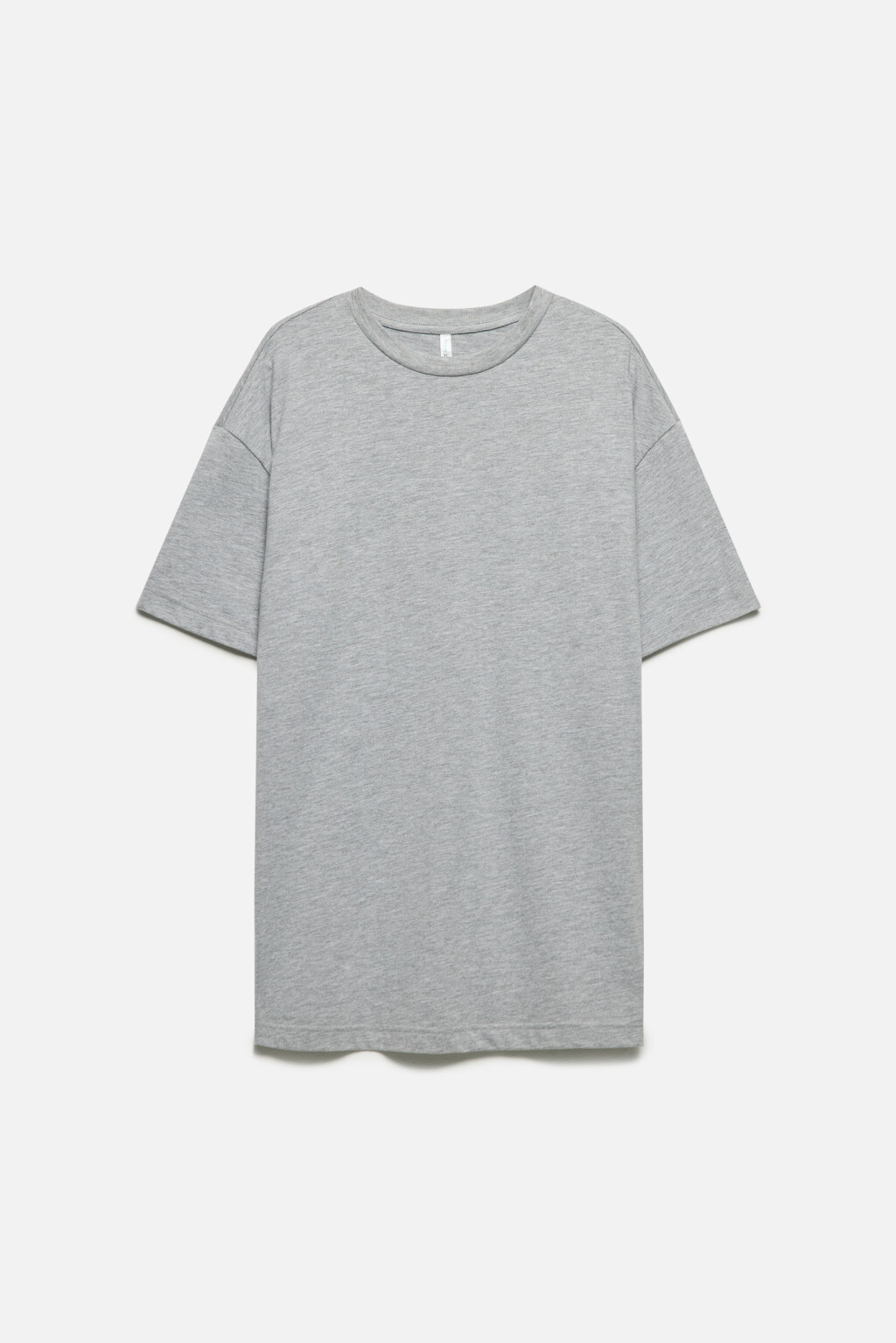 Футболка oversize хлопковая однотонная - цвет серый - 7