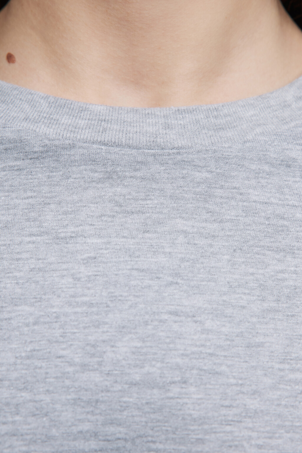 Футболка oversize хлопковая однотонная - цвет серый - 5