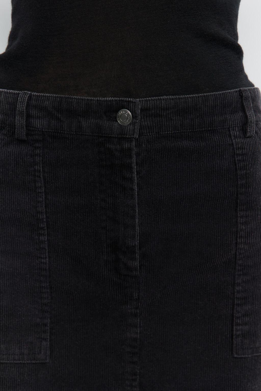 Юбка-парашют миди с карманами карго - цвет серый - 5