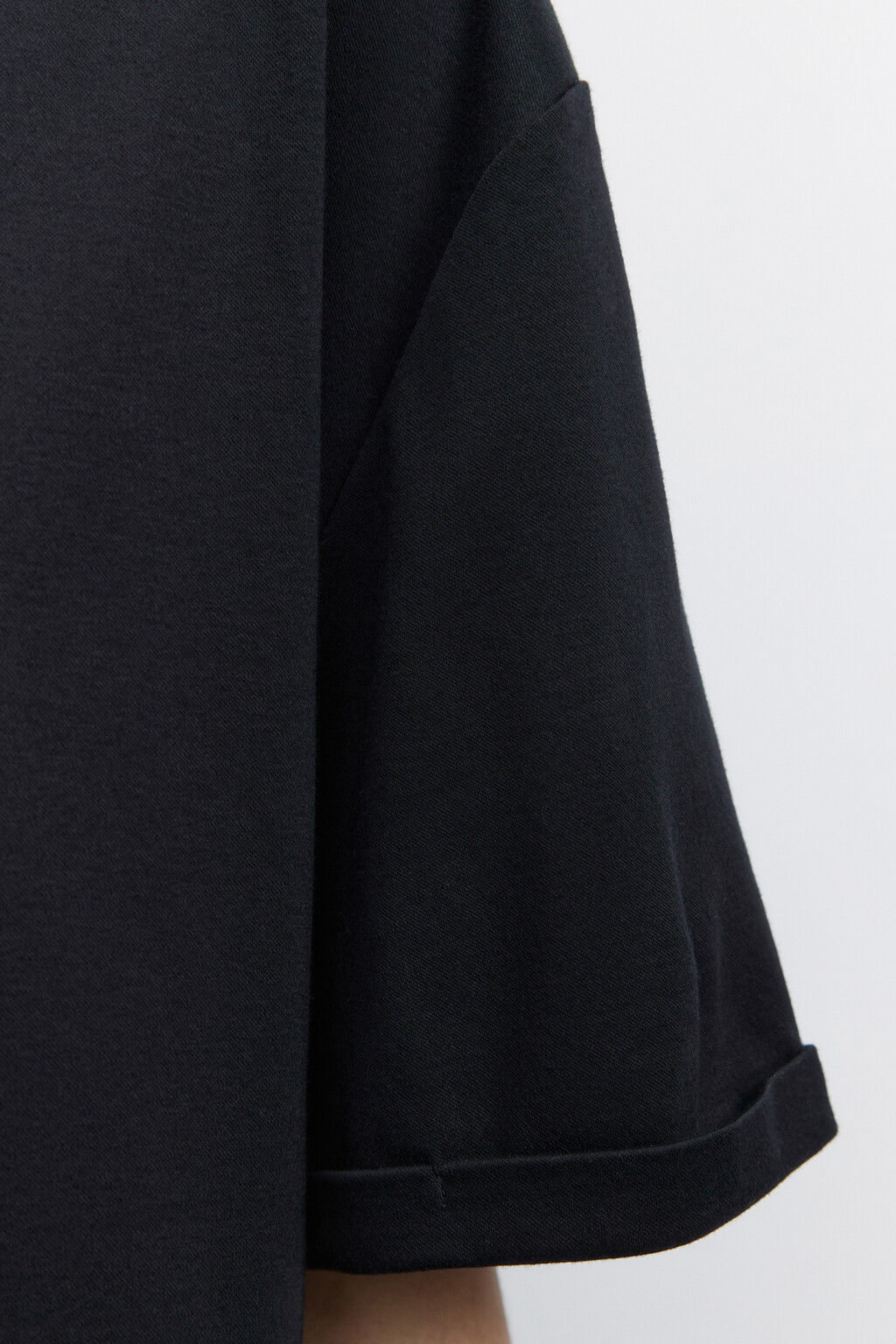 Футболка oversize из мерсеризованного хлопка - цвет черный - 6