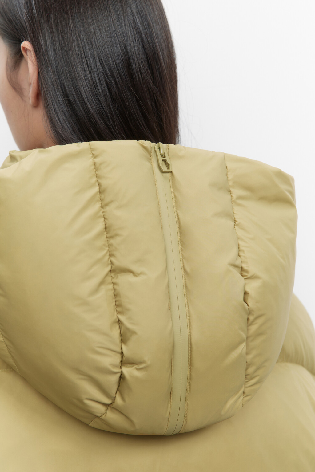 Куртка-пуховик oversize на натуральном утеплителе - цвет зеленый - 6