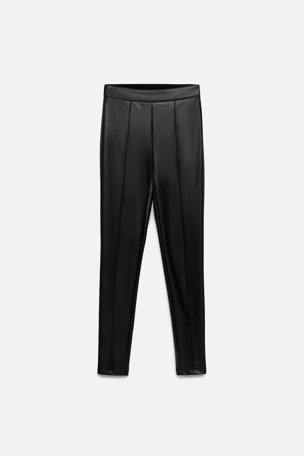 Брюки-леггинсы облегающие с высокой посадкой - цвет черный - 9