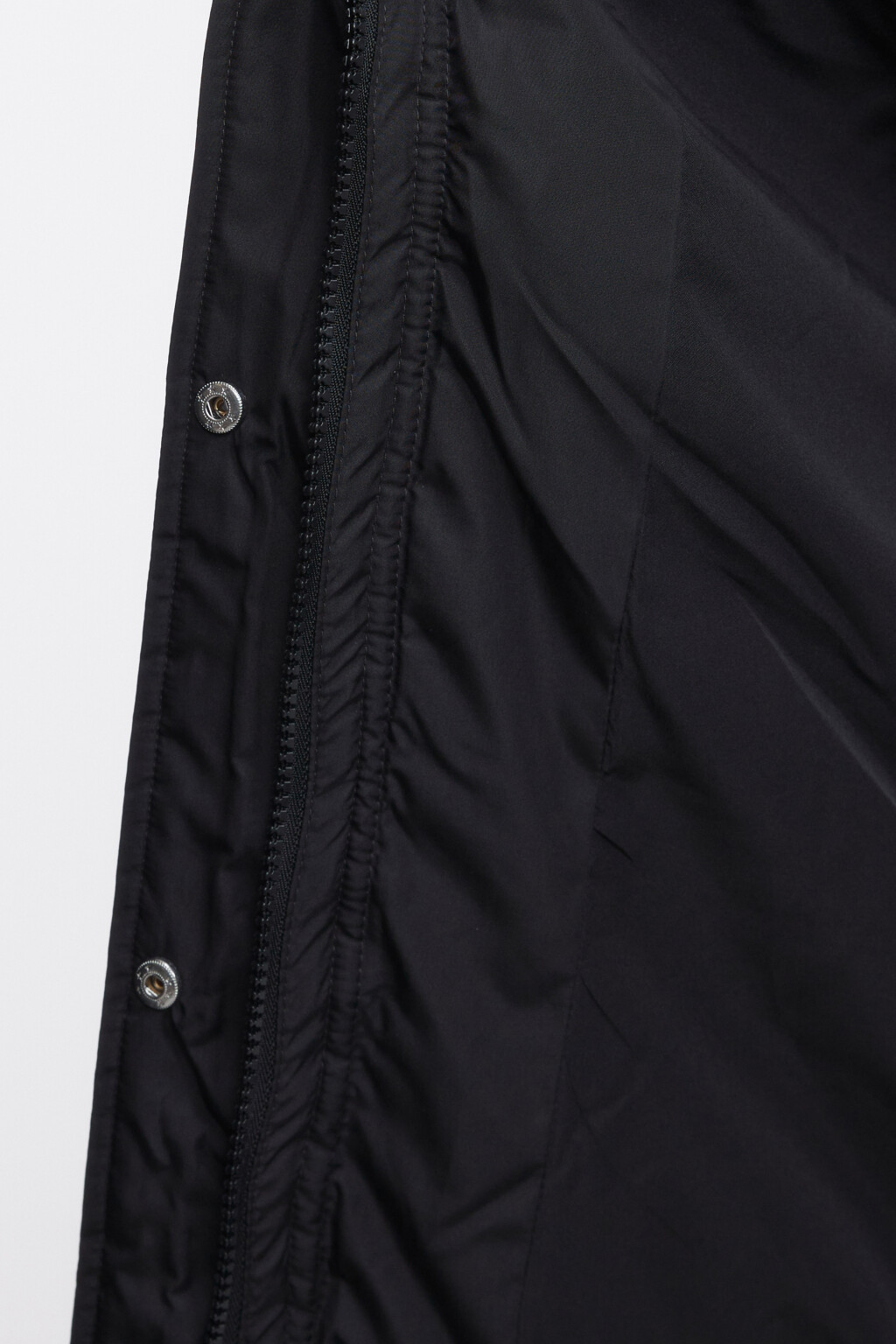 Пальто стеганое дутое с капюшоном и воротником - цвет черный - 9