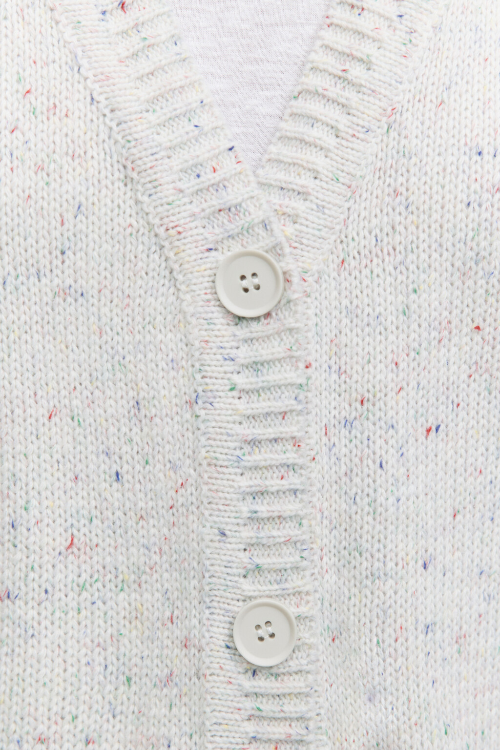 Кардиган oversize вязаный с карманами - цвет белый - 9