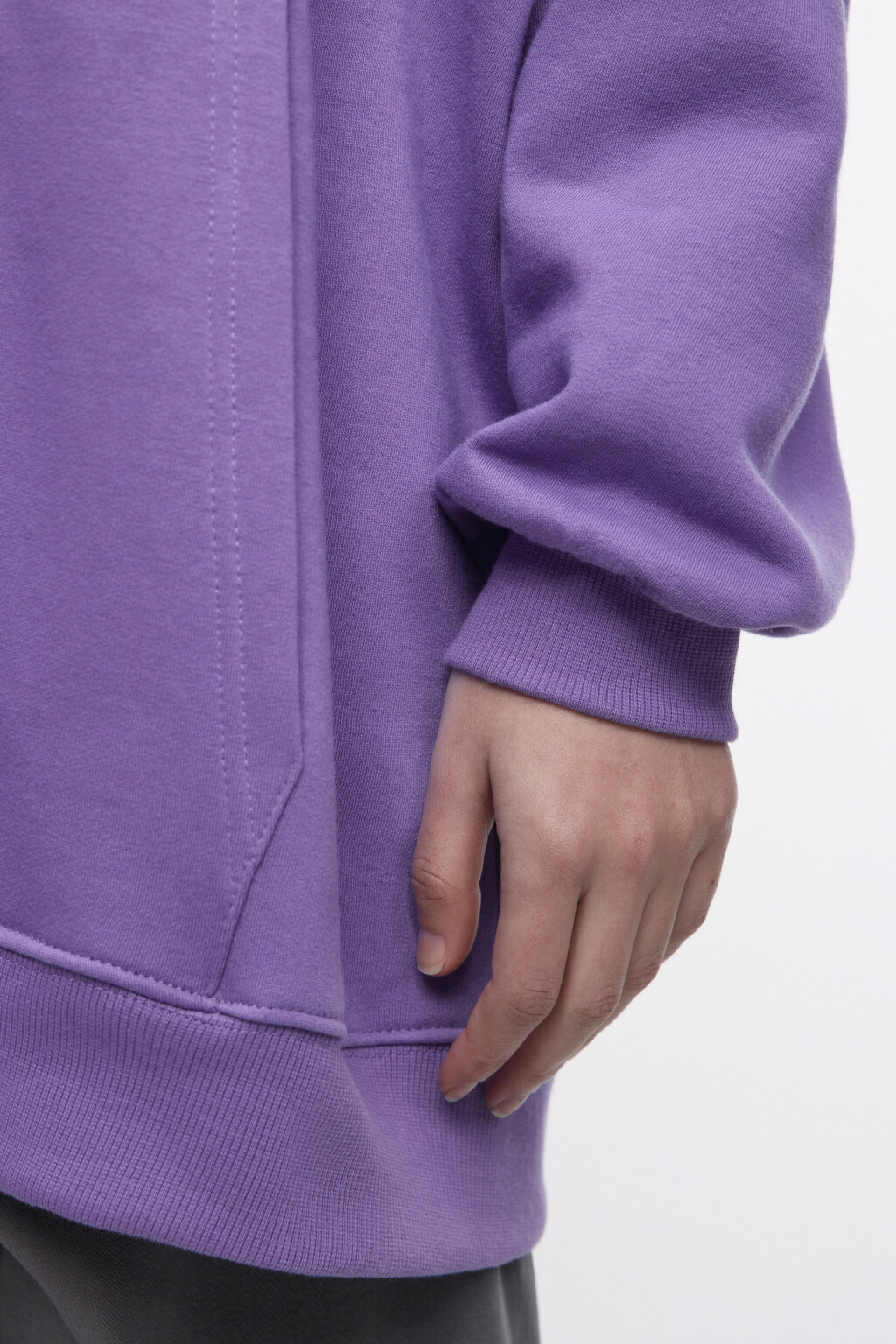 Худи-зипка утепленная с капюшоном - цвет фиолетовый - 7