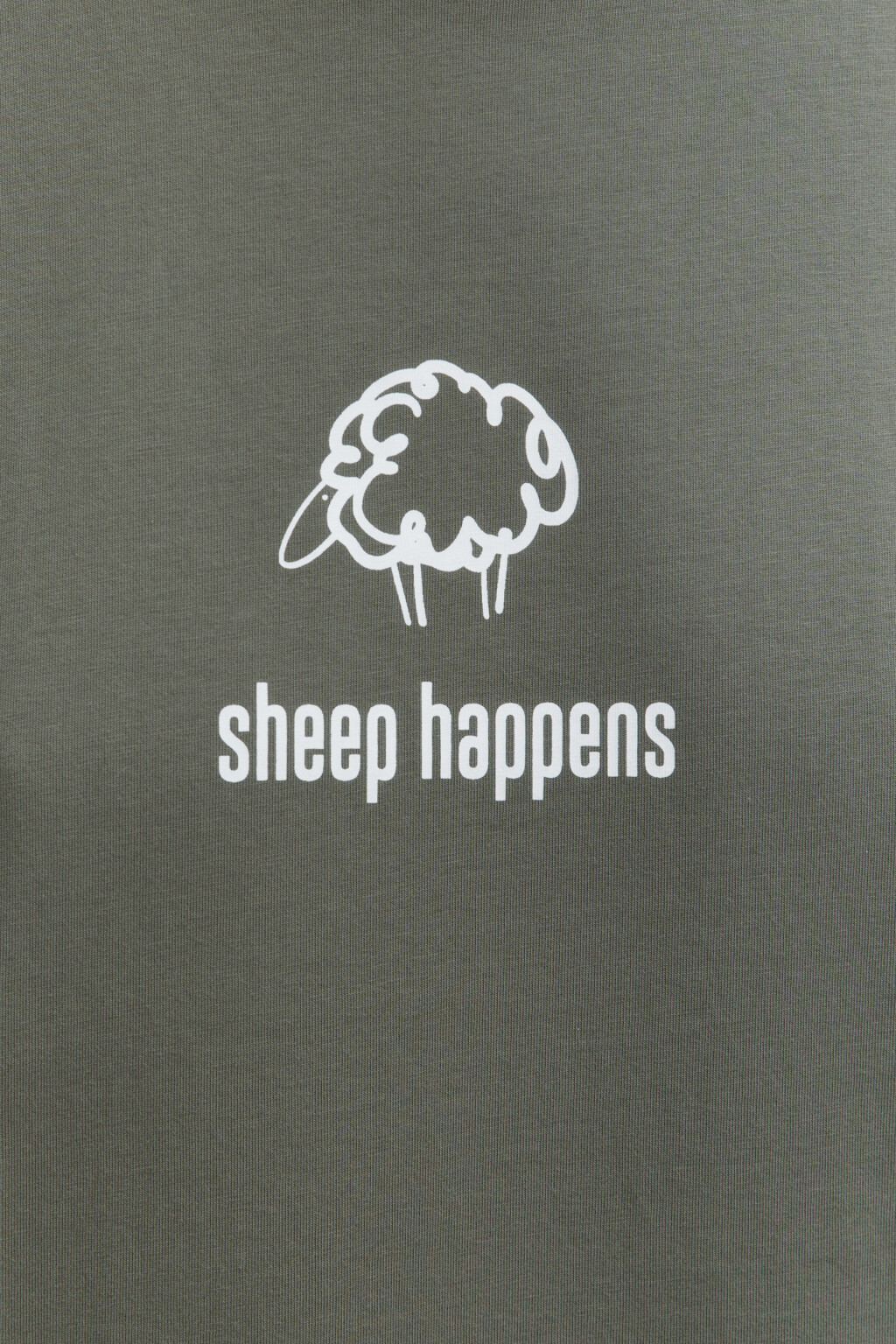 Футболка oversize хлопковая с принтом - цвет зеленый - 5