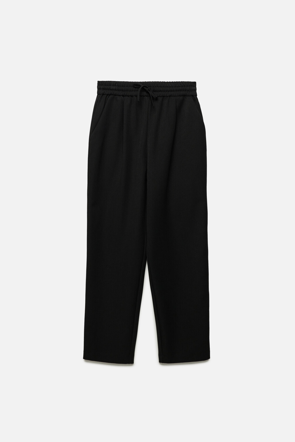 Брюки-чинос костюмные с поясом на завязках - цвет черный - 7