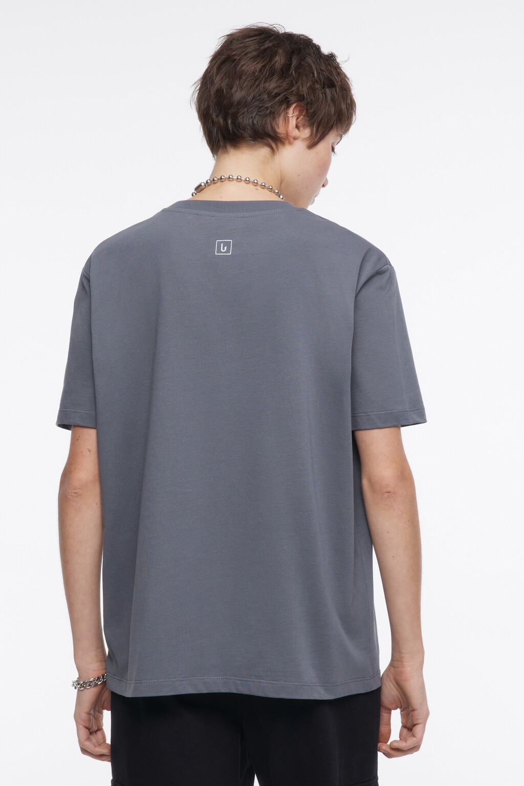 Футболка oversize хлопковая с принтом Atomic Heart - цвет серый - 5