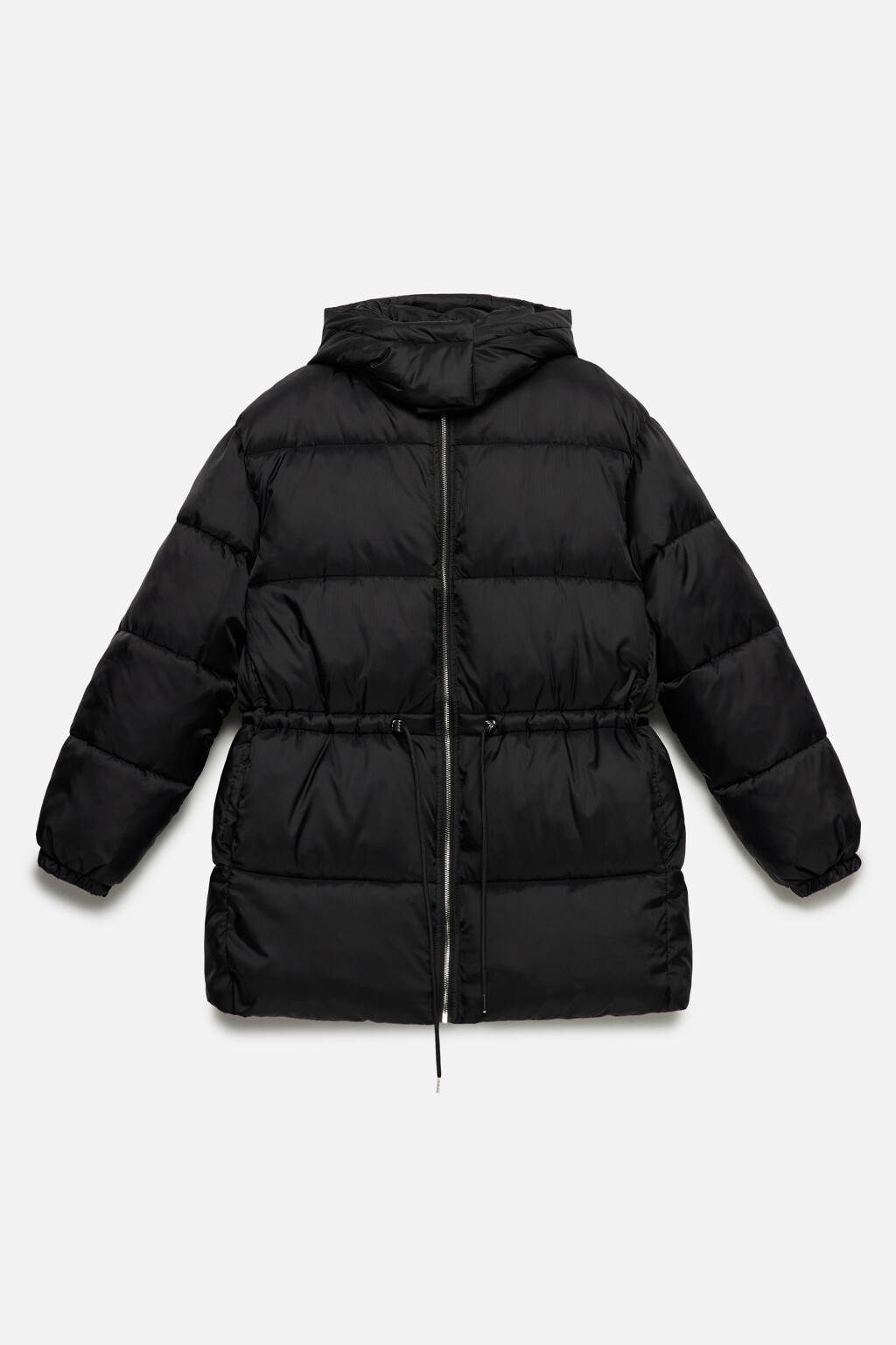 Куртка-парка стеганая утепленная с капюшоном - цвет черный - 10