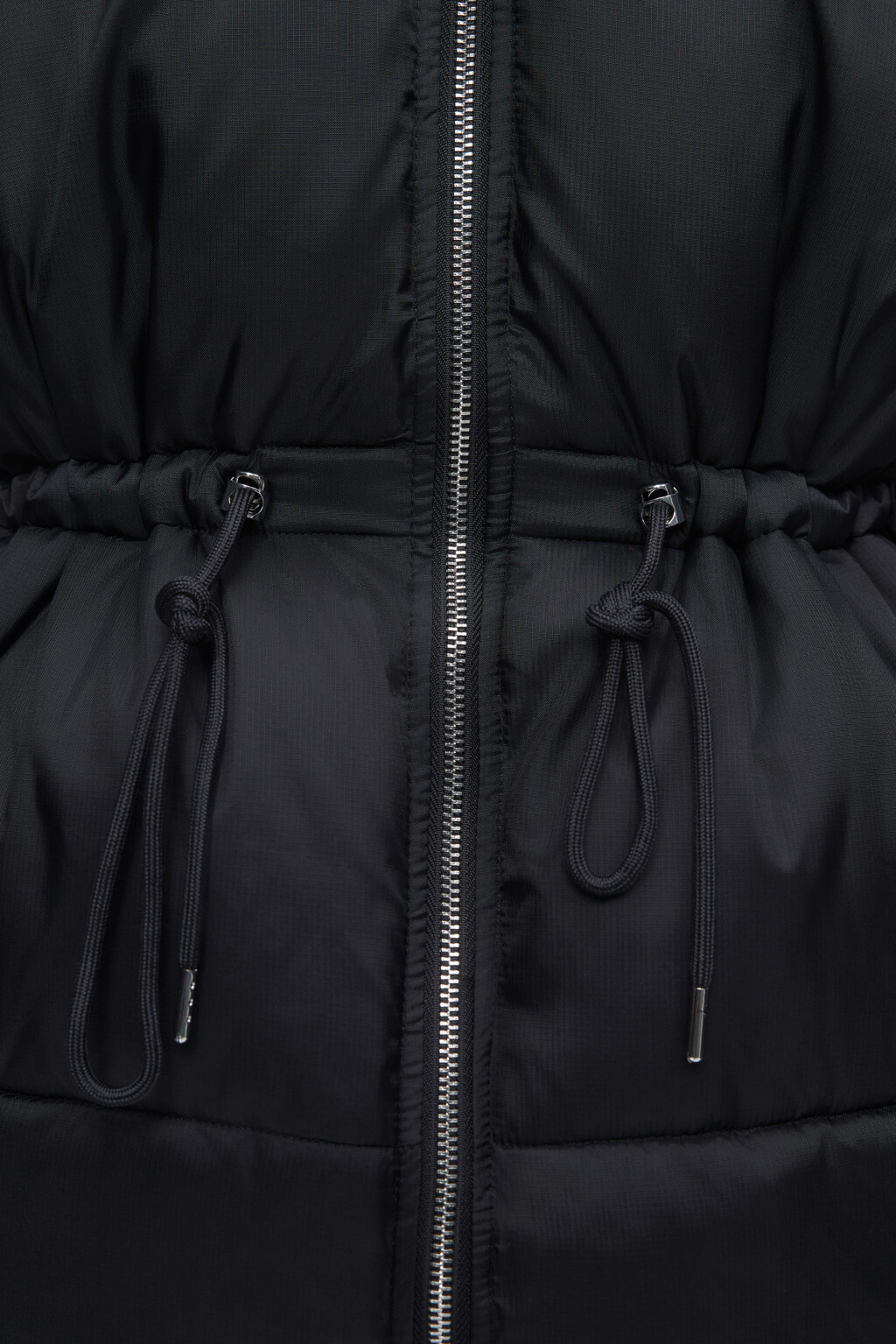 Куртка-парка стеганая утепленная с капюшоном - цвет черный - 6