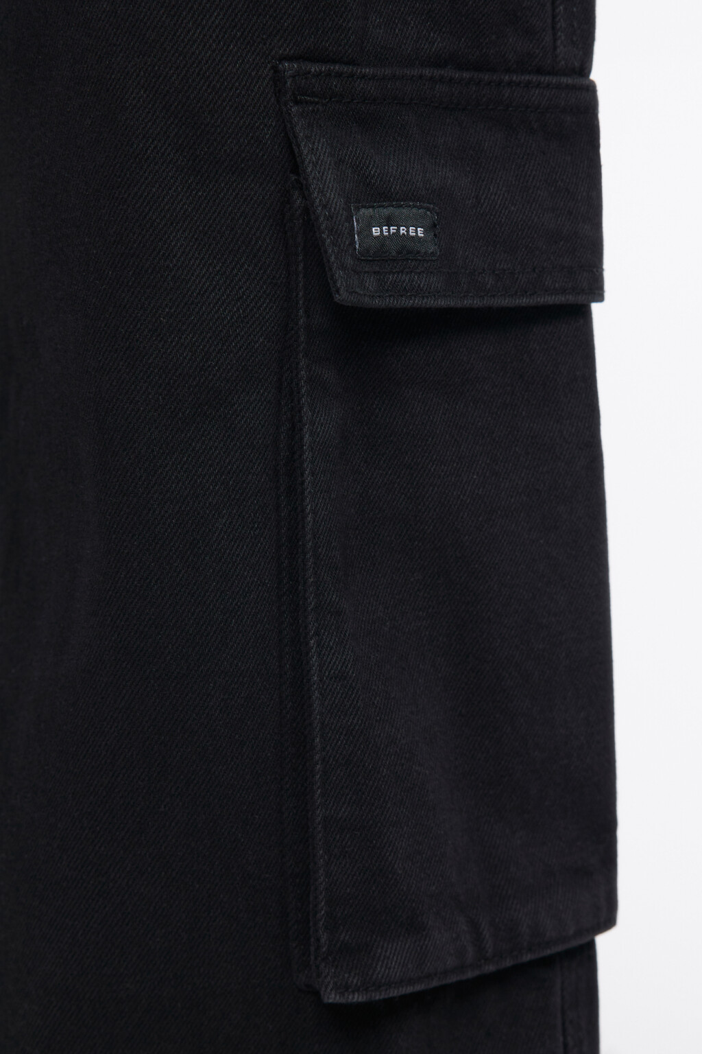 Джинсы карго широкие с низкой посадкой - цвет черный - 7