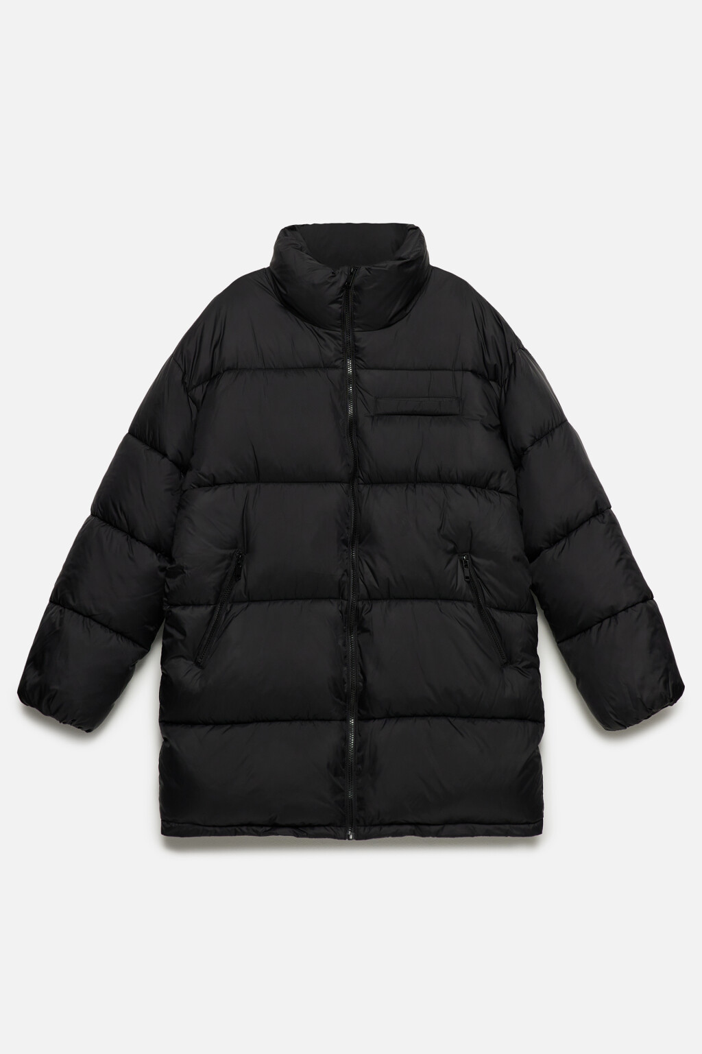 Куртка стеганая короткая с воротником-стойкой - цвет черный - 9