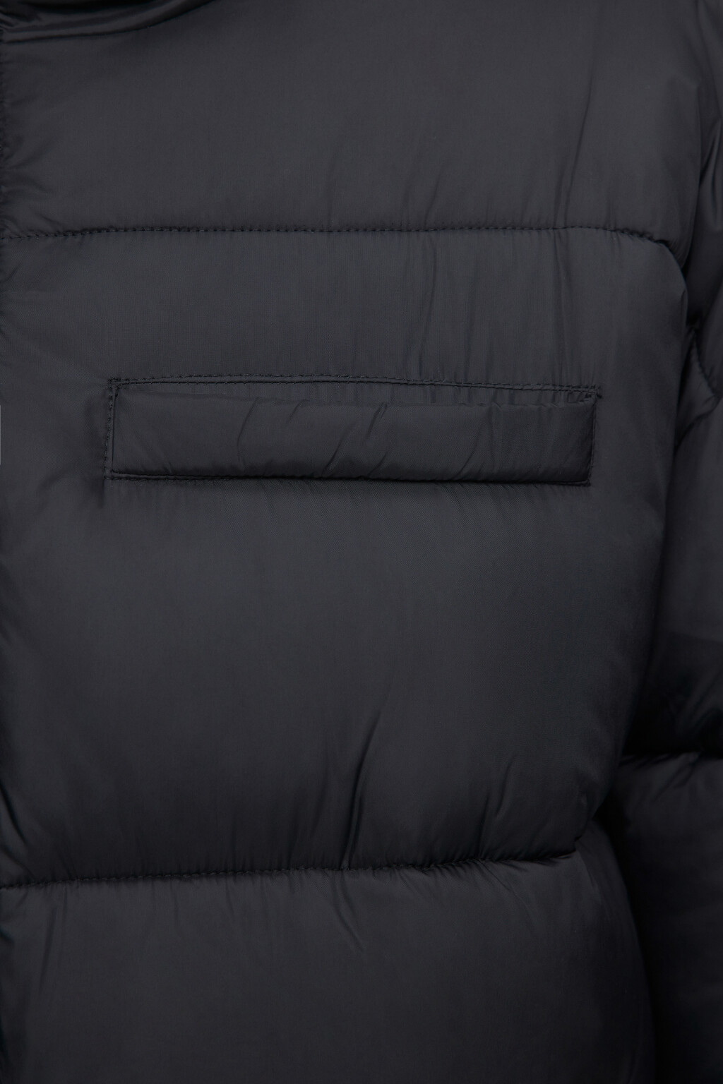 Куртка стеганая короткая с воротником-стойкой - цвет черный - 5
