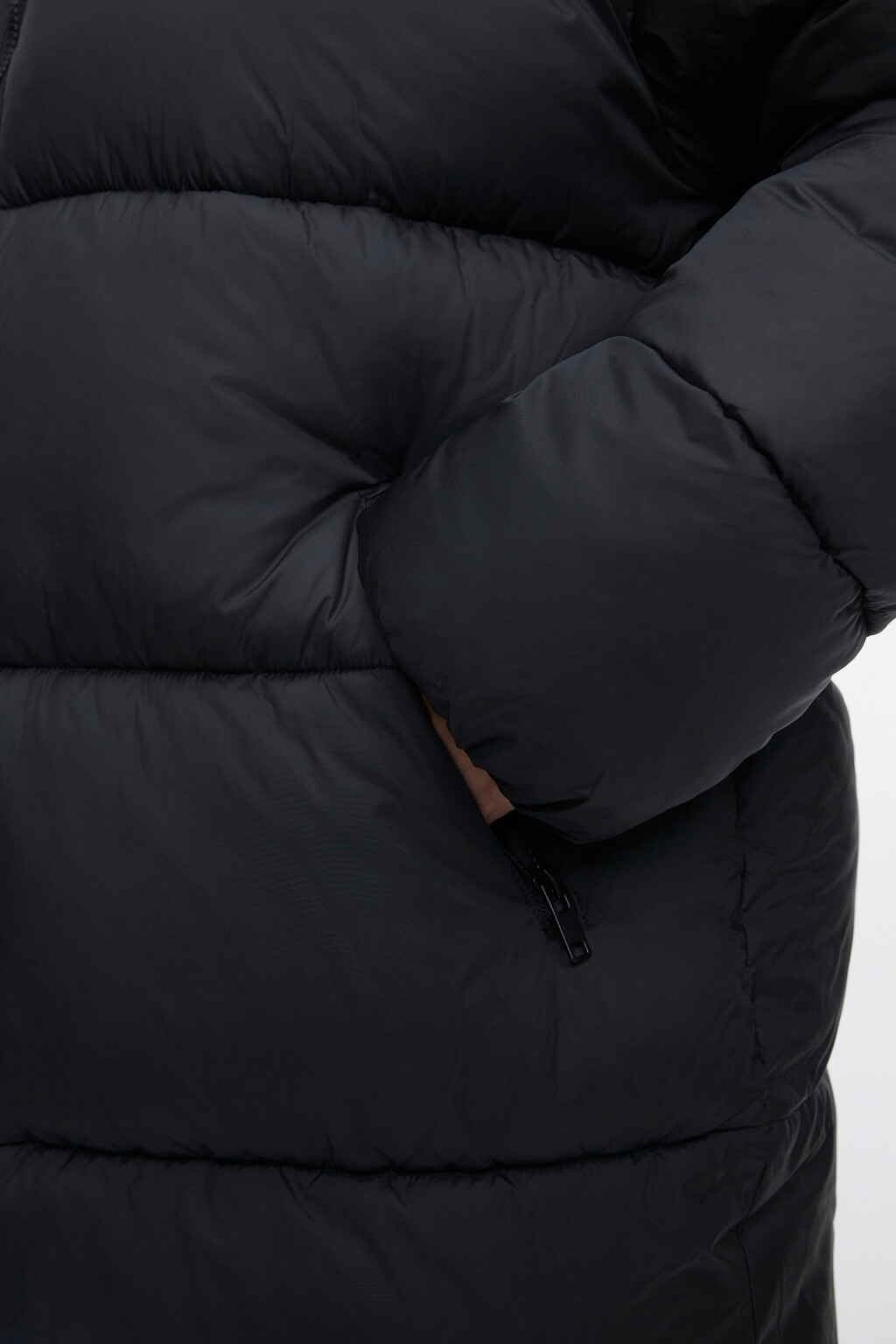 Куртка стеганая короткая с воротником-стойкой - цвет черный - 7