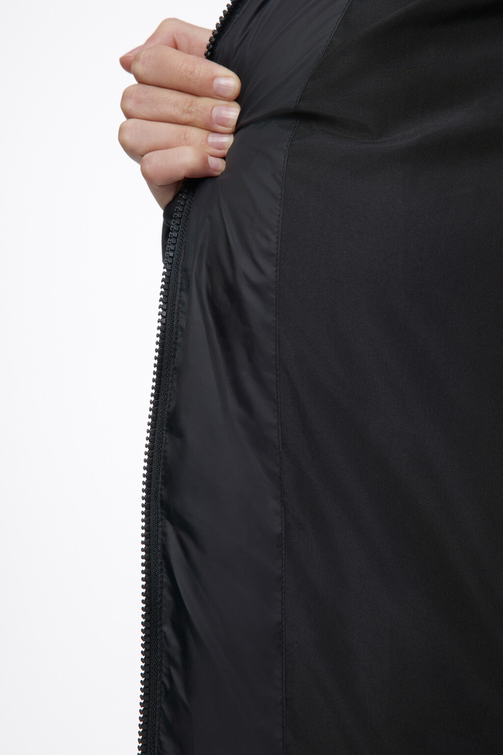 Куртка стеганая короткая с воротником-стойкой - цвет черный - 8