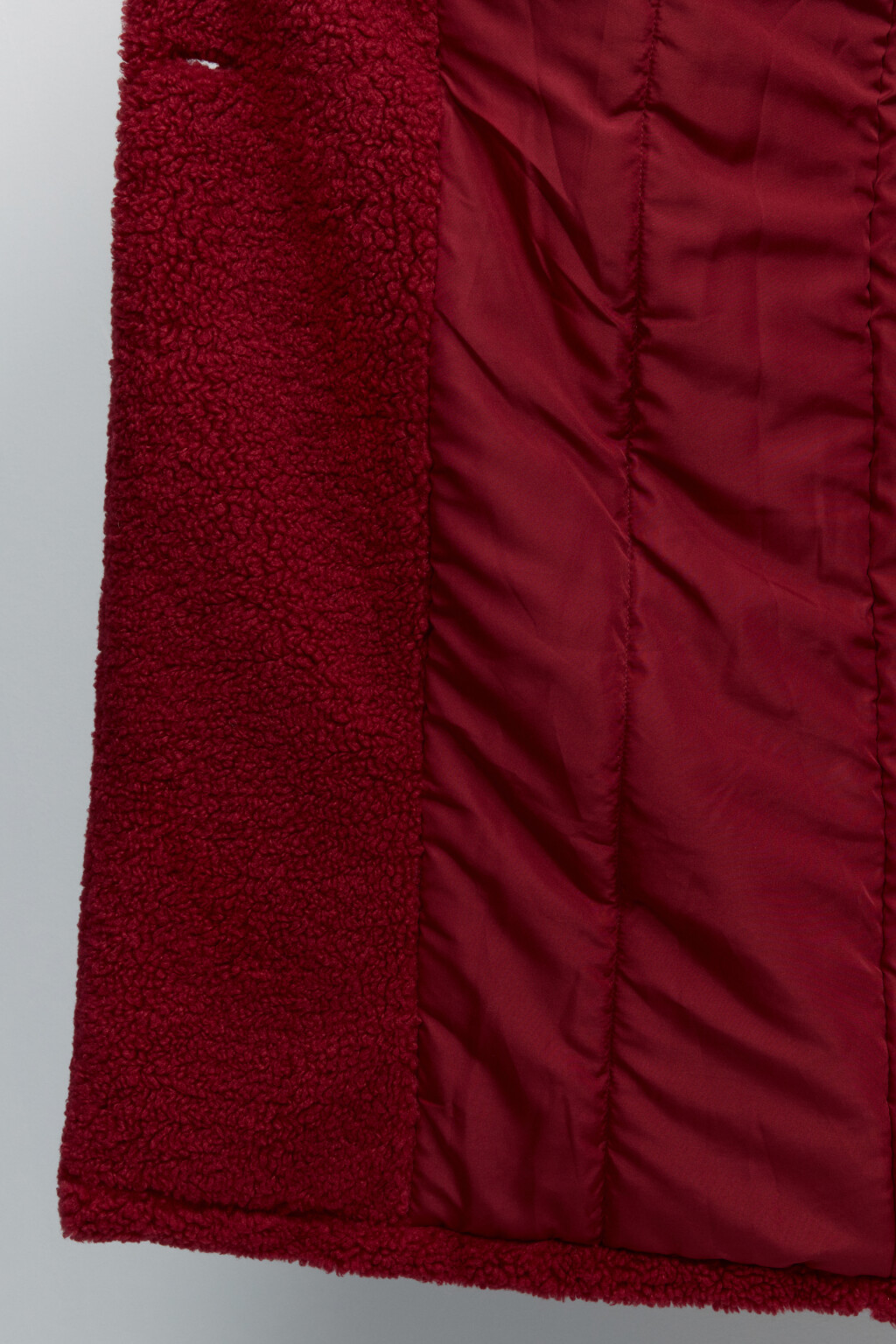 Шуба oversize длинная из искусственного меха - цвет красный - 7