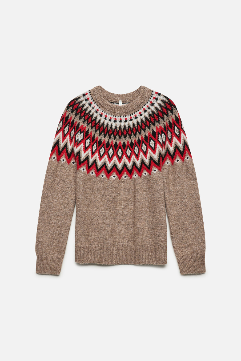 Джемпер с принтом в стиле лопапейса - цвет бежевый - 8