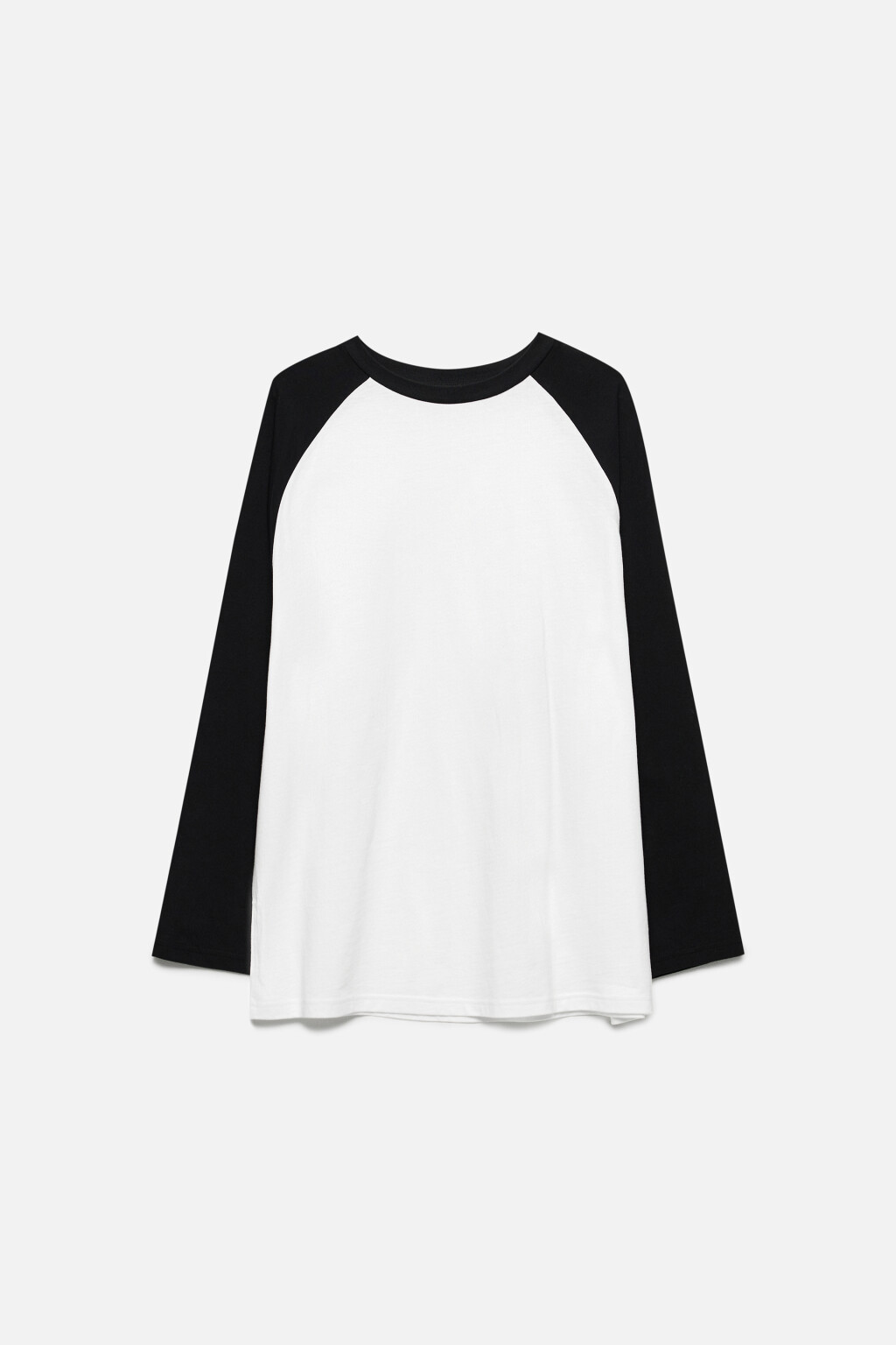 Лонгслив oversize с контрастными рукавами реглан - цвет черный - 8
