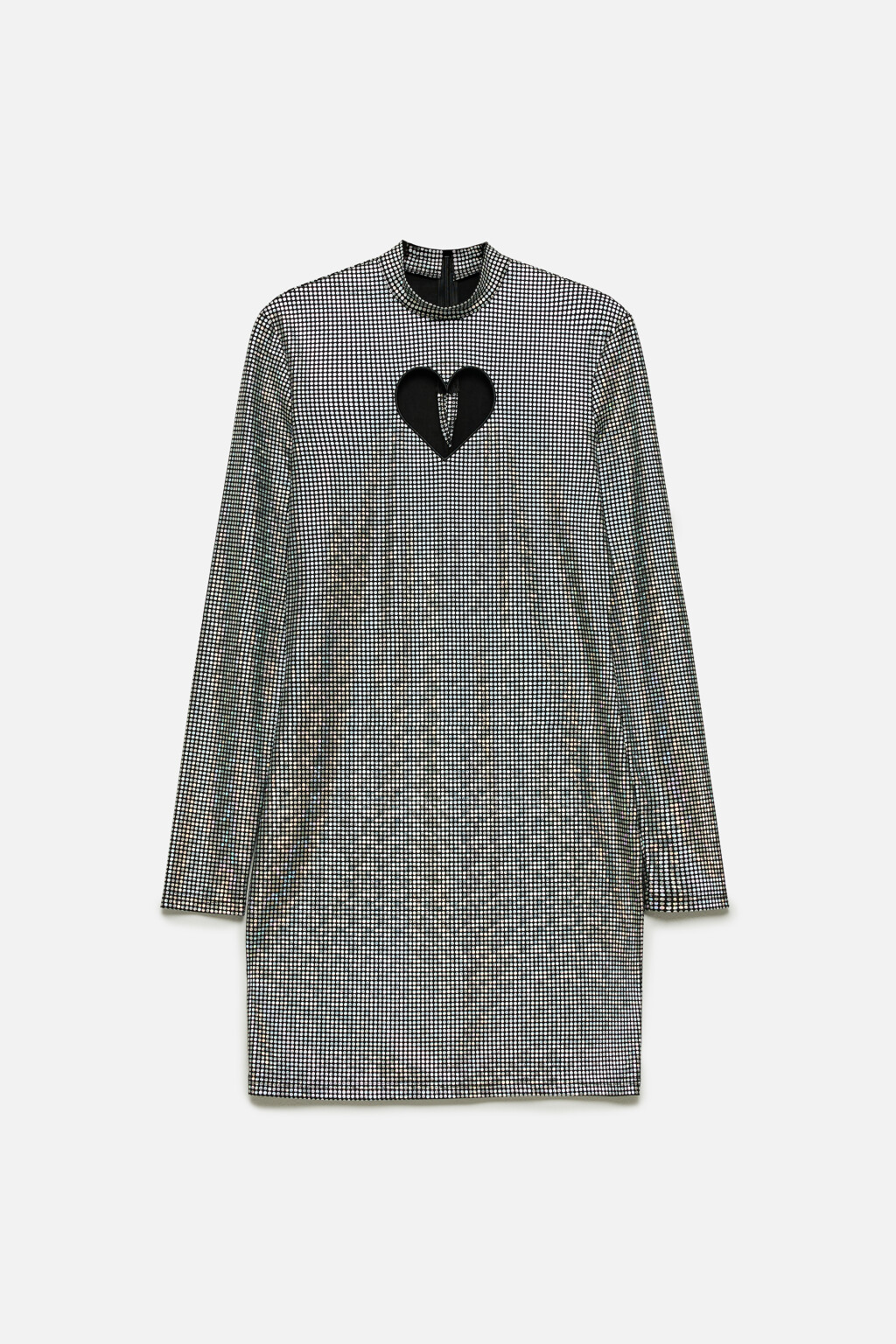 Платье мини облегающее с вырезом-сердцем - цвет мультиколор - 9