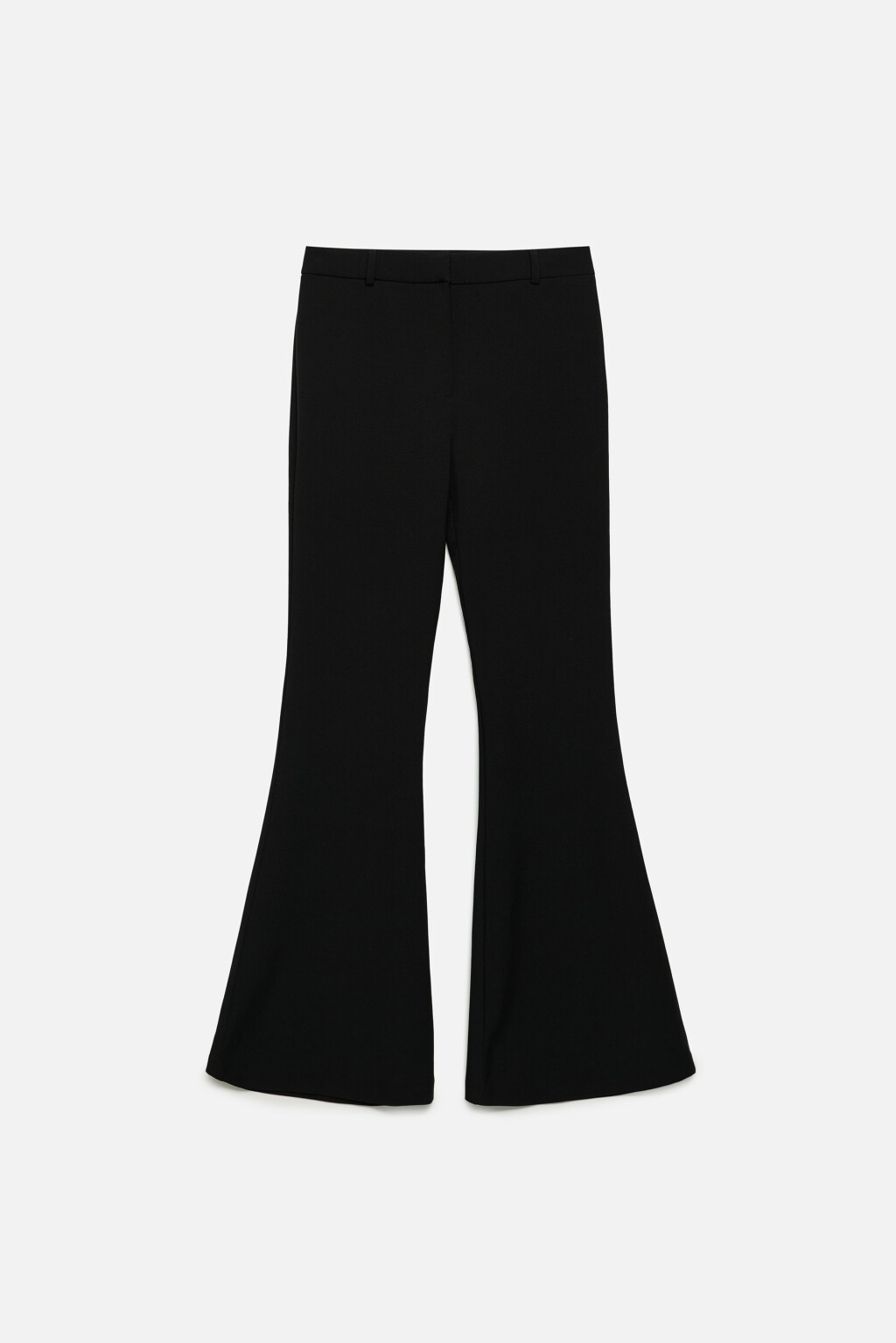 Брюки клеш костюмные с низкой посадкой - цвет черный - 9