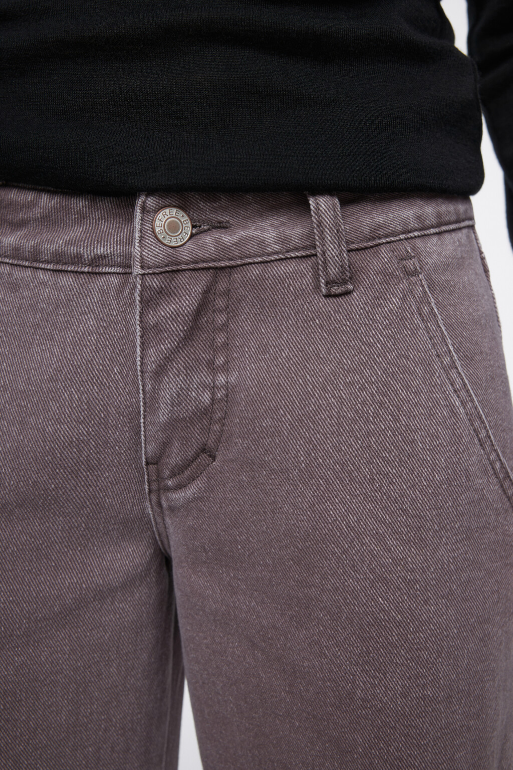 Джинсы-карго широкие с низкой посадкой - цвет коричневый - 6