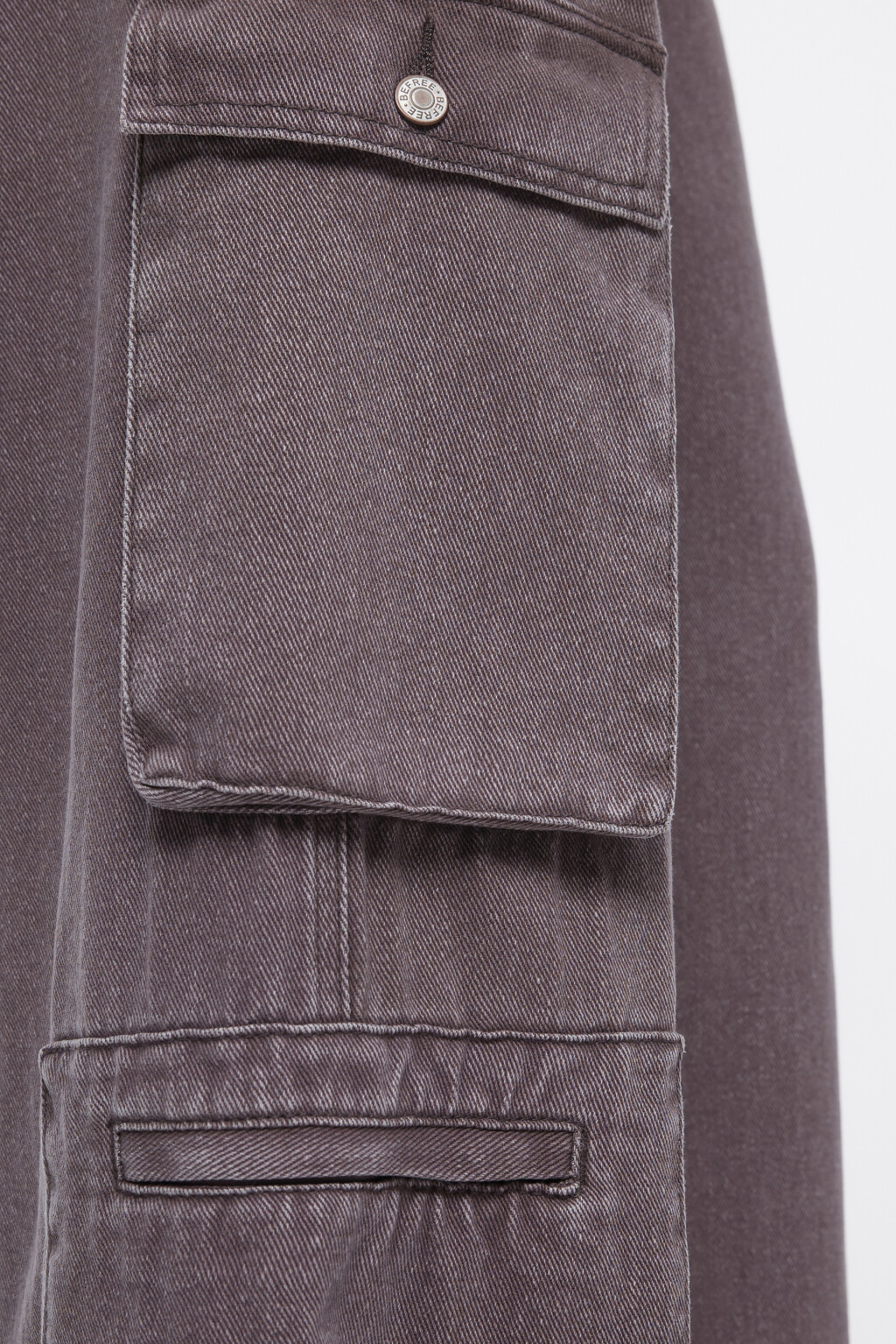 Джинсы-карго широкие с низкой посадкой - цвет коричневый - 7