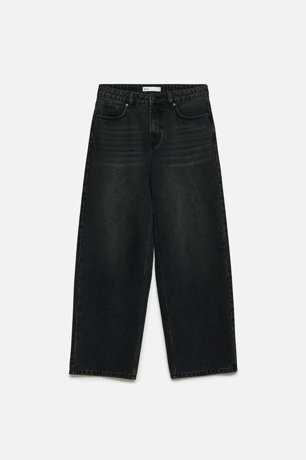 Джинсы широкие с низкой посадкой - цвет серый - 10