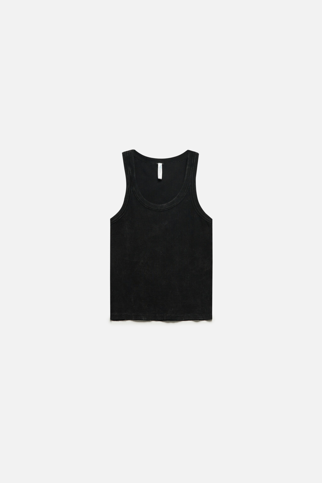 Майка облегающая с вареным эффектом - цвет серый - 8