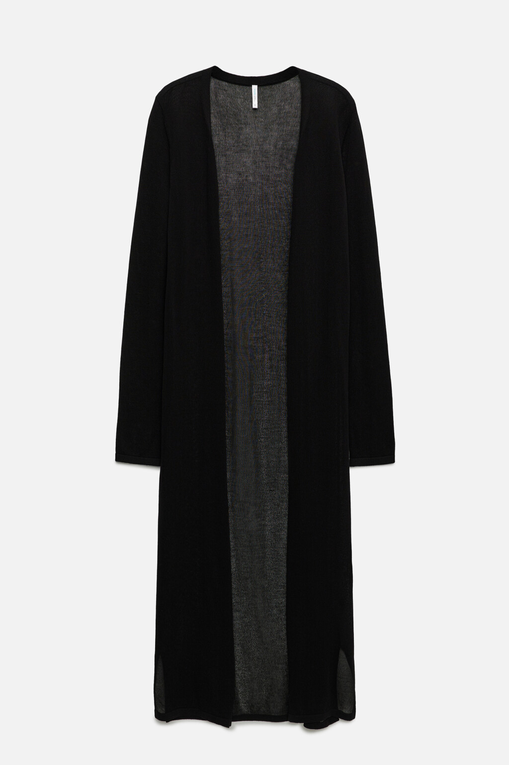 Кардиган длинный вискозный без застежки - цвет черный - 10