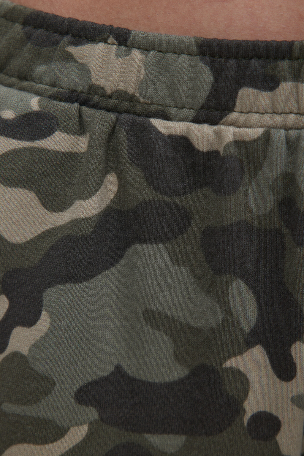 Брюки трикотажные с армейским принтом - цвет зеленый - 7