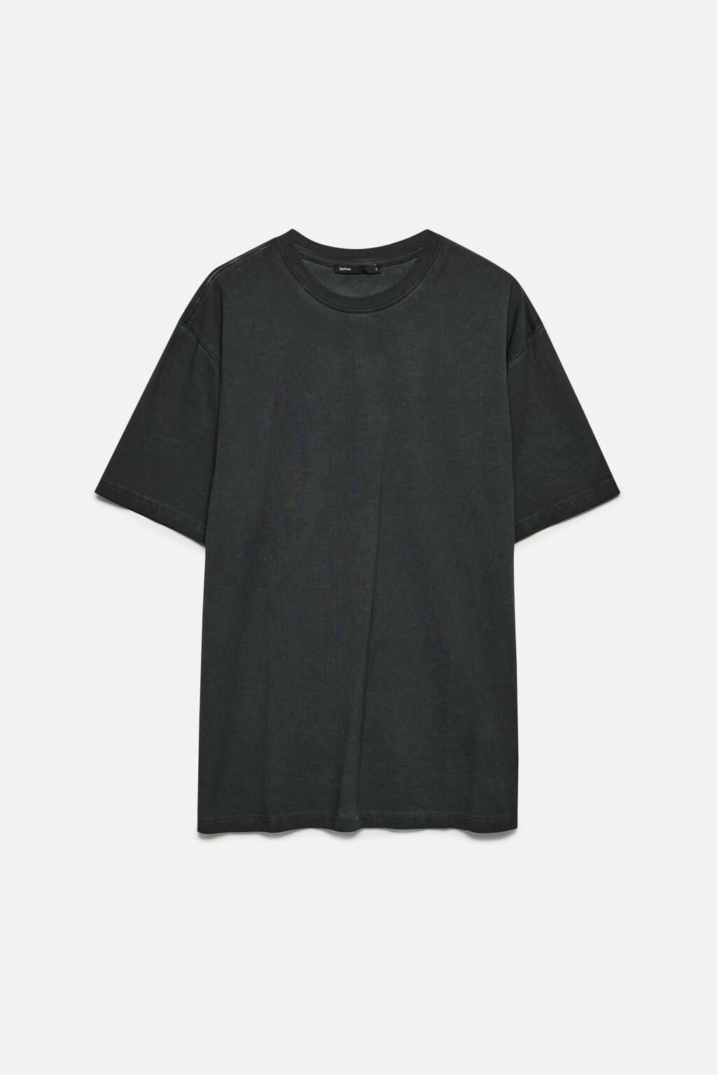 Футболка oversize хлопковая с вареным эффектом - цвет черный - 9